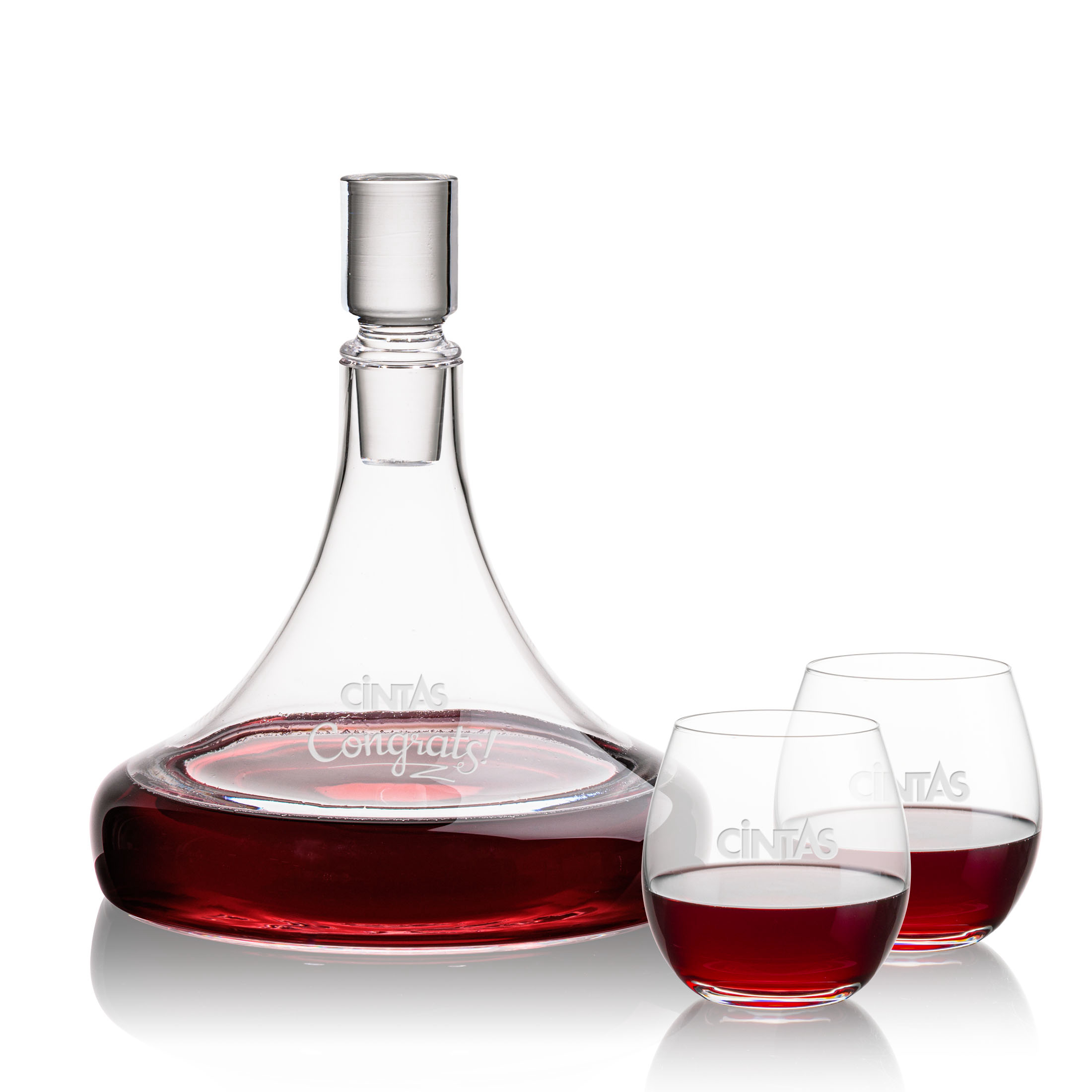 Decanter Stemless Set, Redmond Set, Decanter & 2 Stemless
