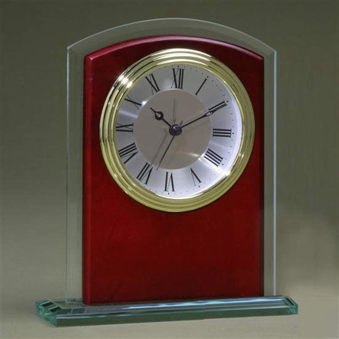 Glass Arch Clock
