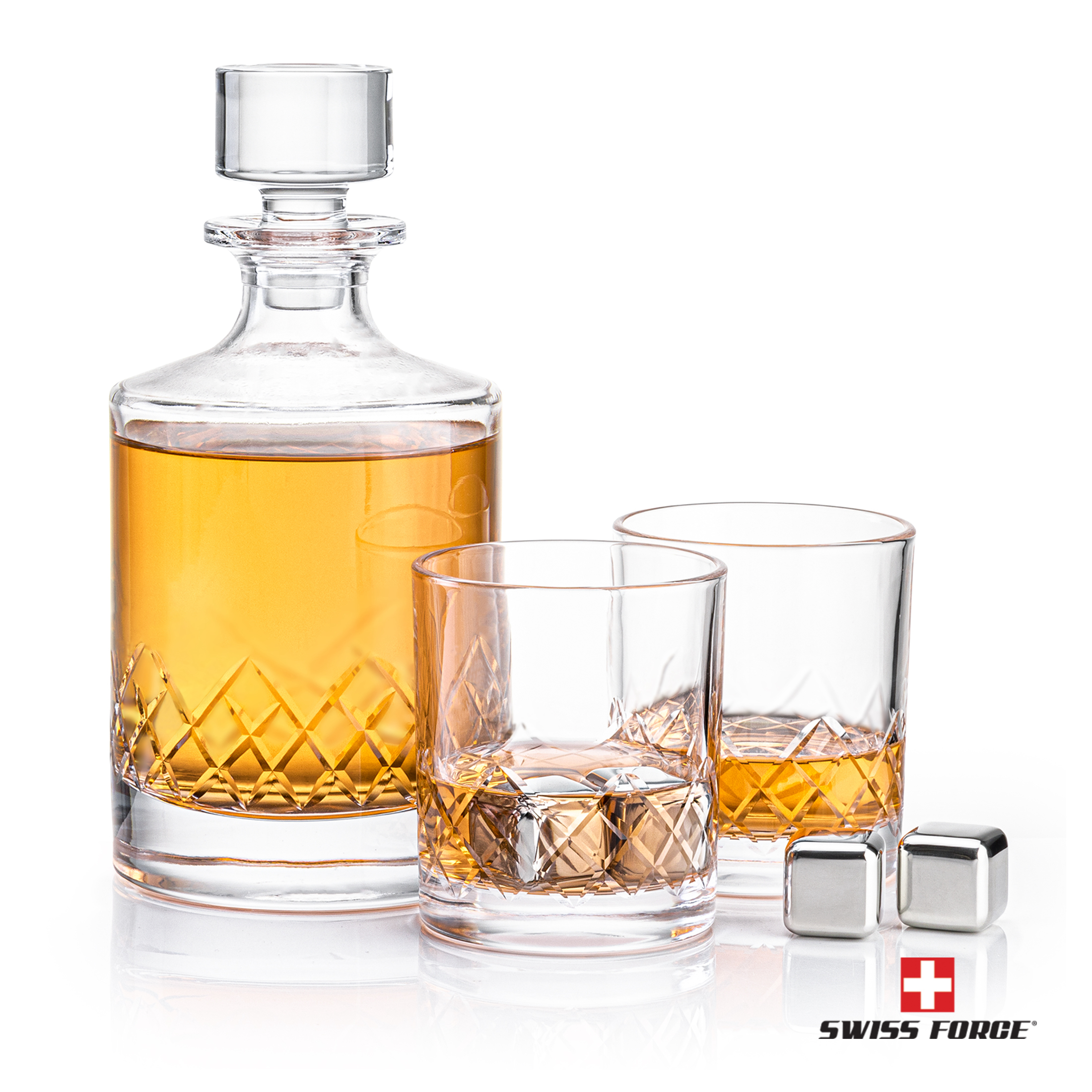 Heceta Decanter Set & Ice Cubes 11
