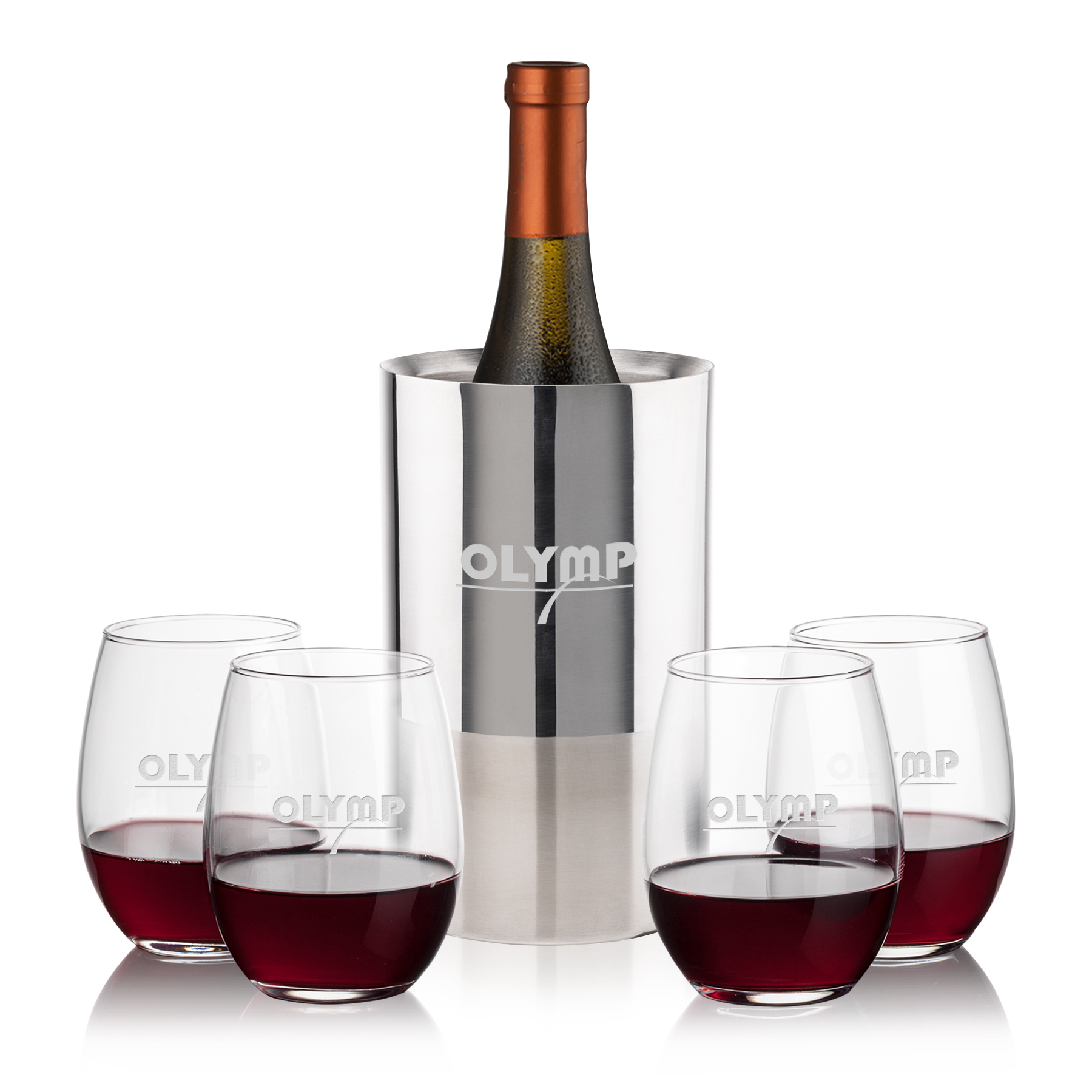 Wine Cooler Stemless Set, Stanford Set, Set of 5