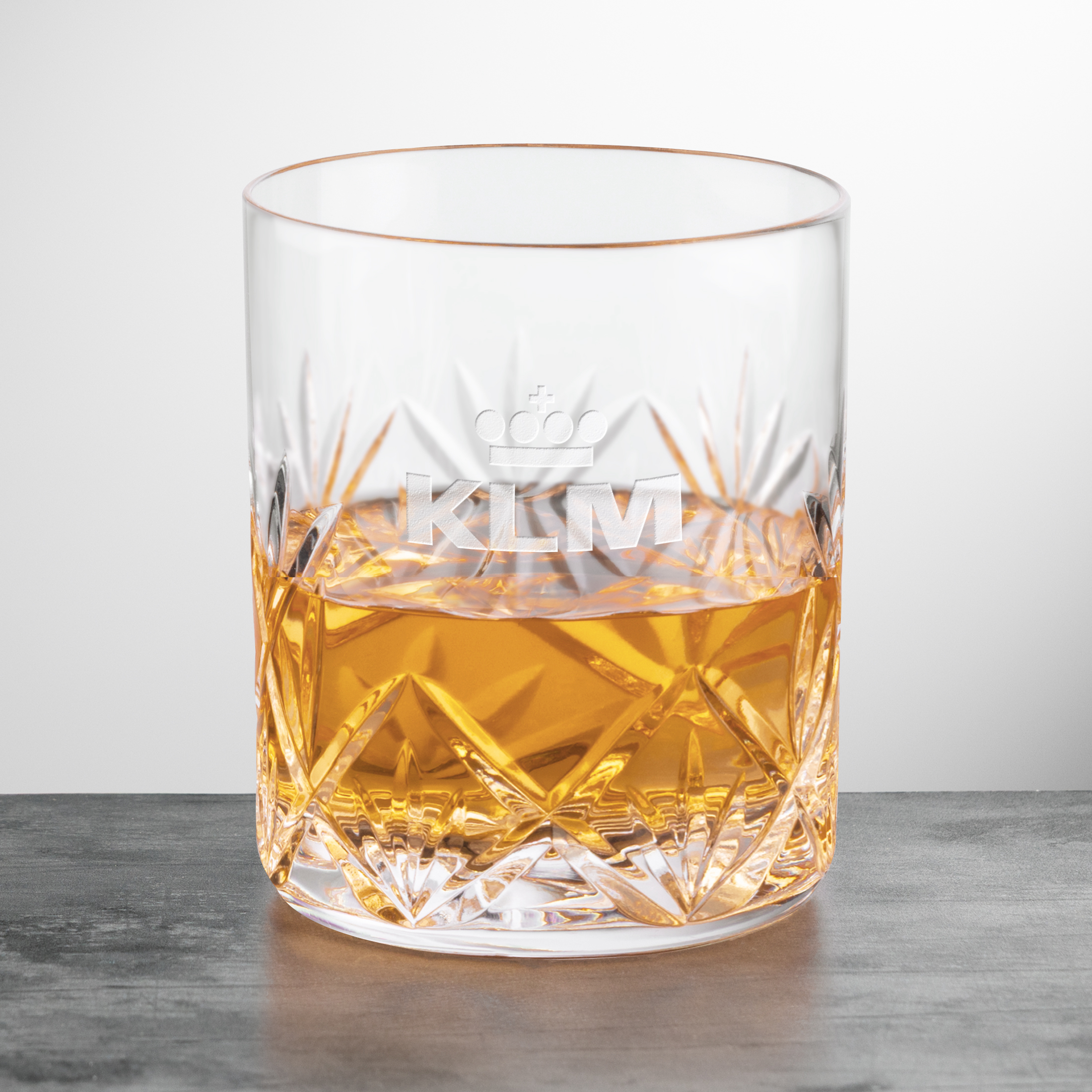 Glass Only, Deep Etch, Double Old Fashioned