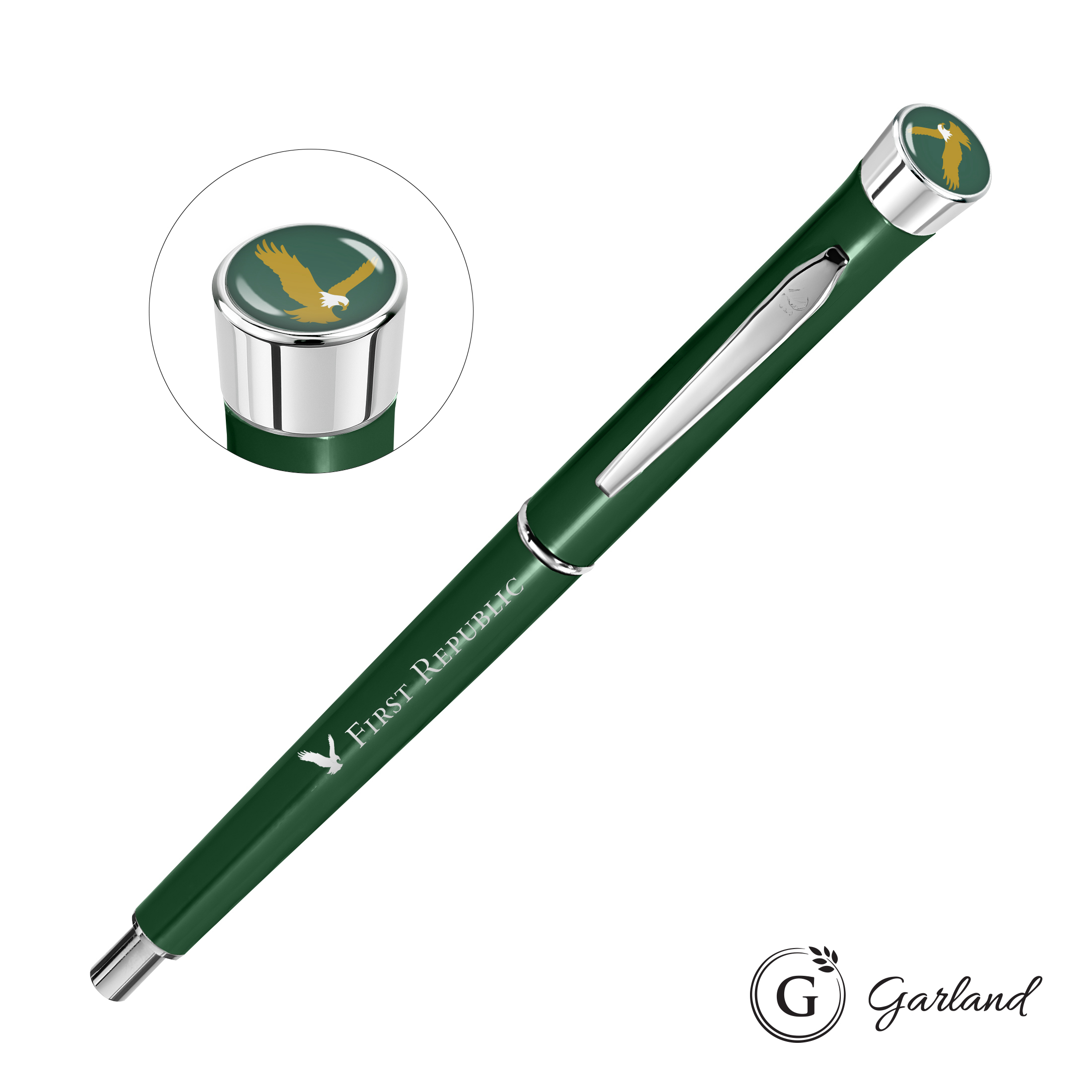 Custom, Mechanical Pencil, Chrome, Green / Chrome