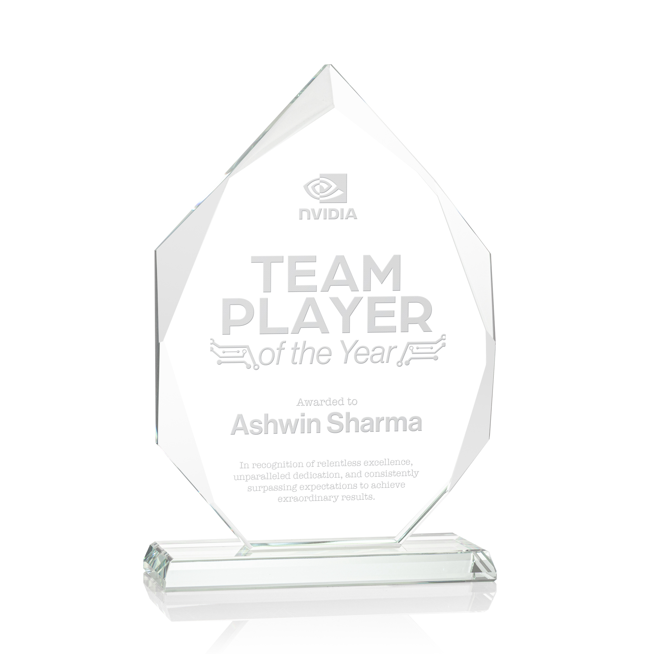 Deep Etch, 6.375" x 9.75" x 3"