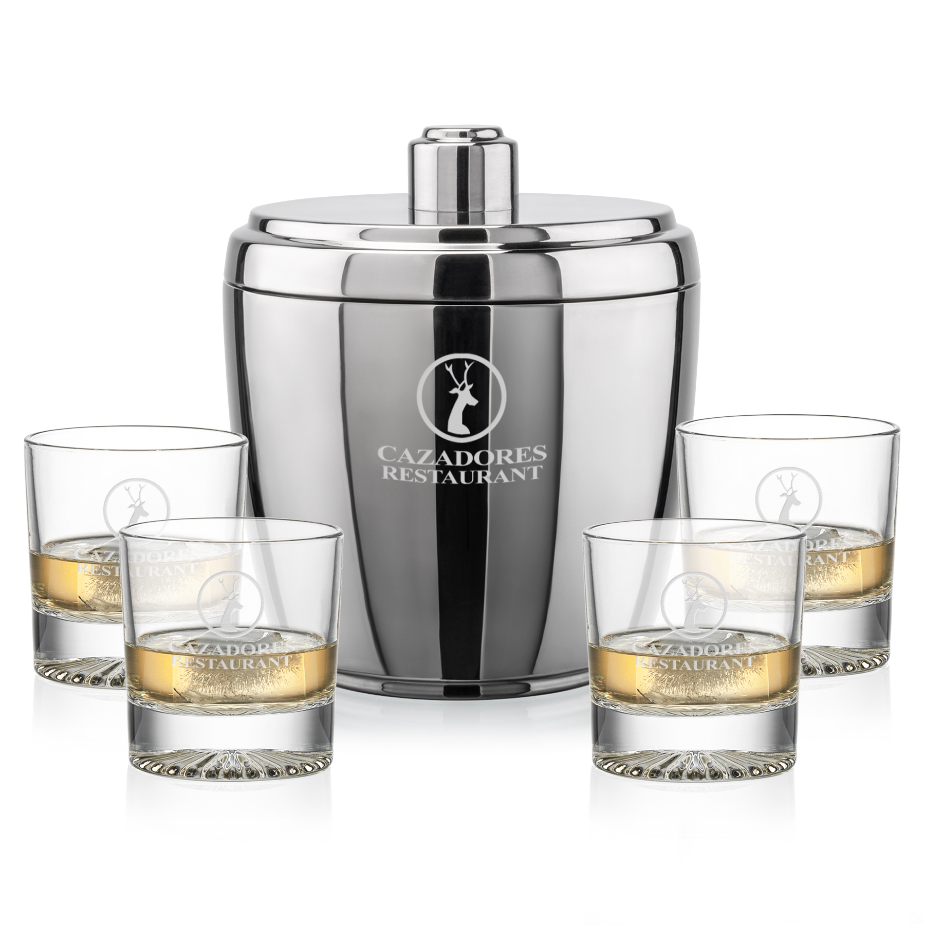 Ice Bucket OTR Set, Romford Set, Set of 5