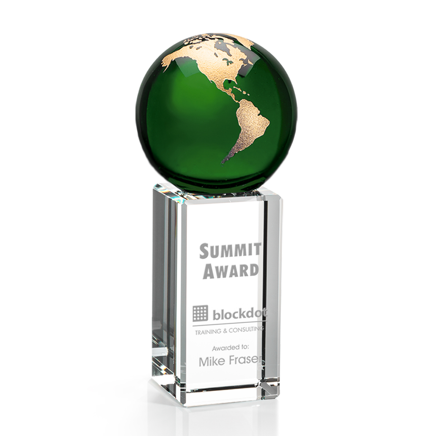 Luz Globe Award - Green/Gold 6