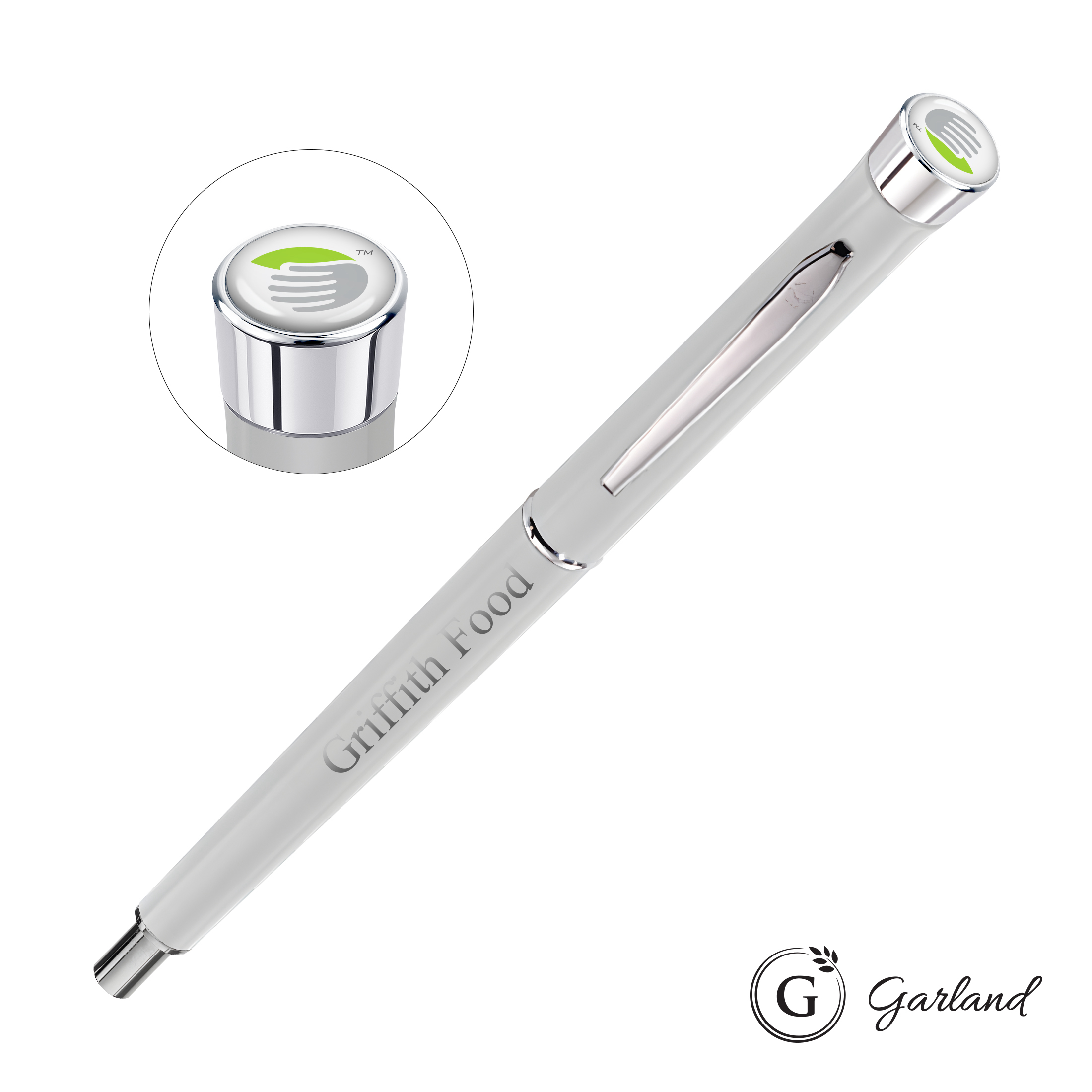 Custom, Mechanical Pencil, Chrome, Matte Pearl / Chrome