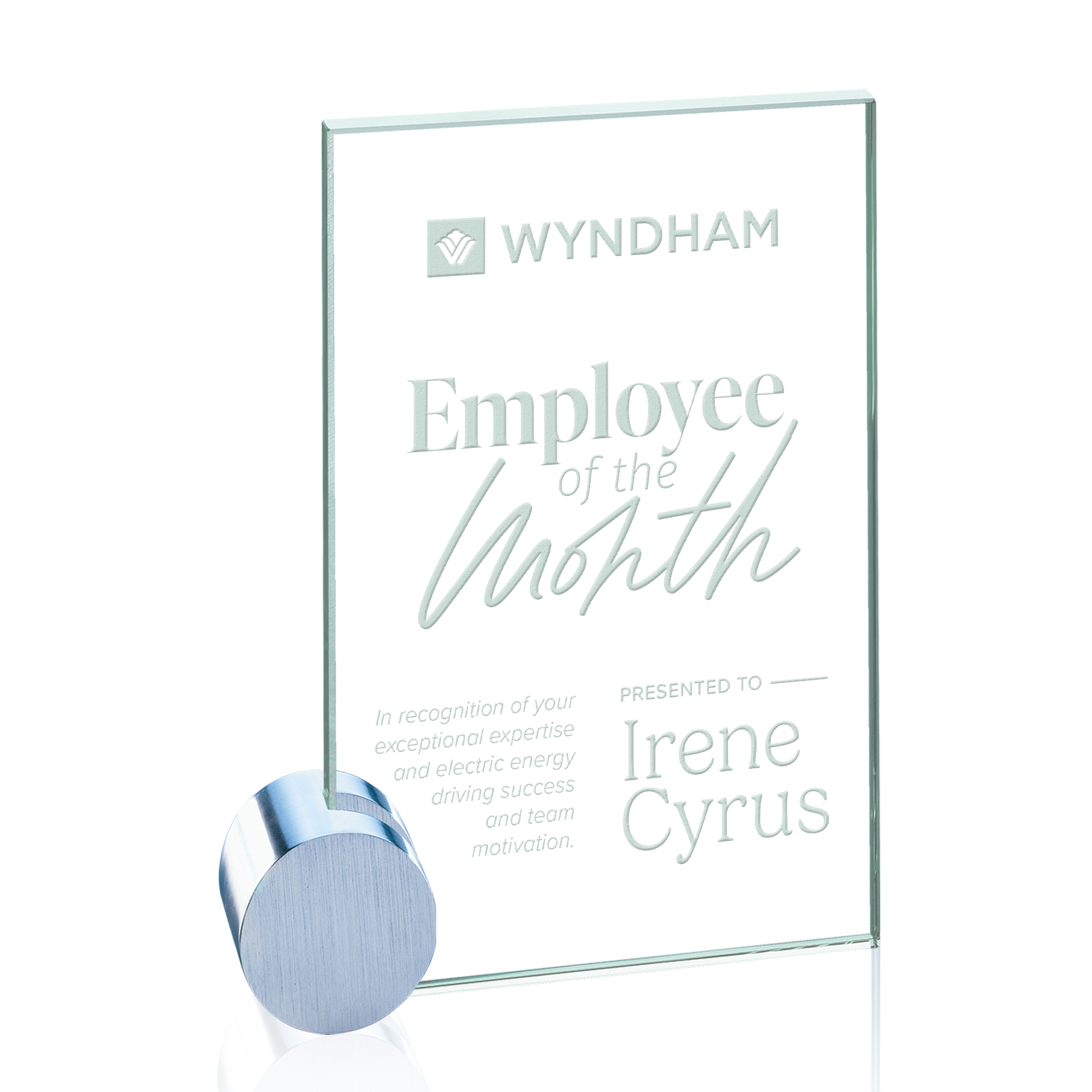 Deep Etch, Jade, Chrome, 7.875" x 9" x 1.25"