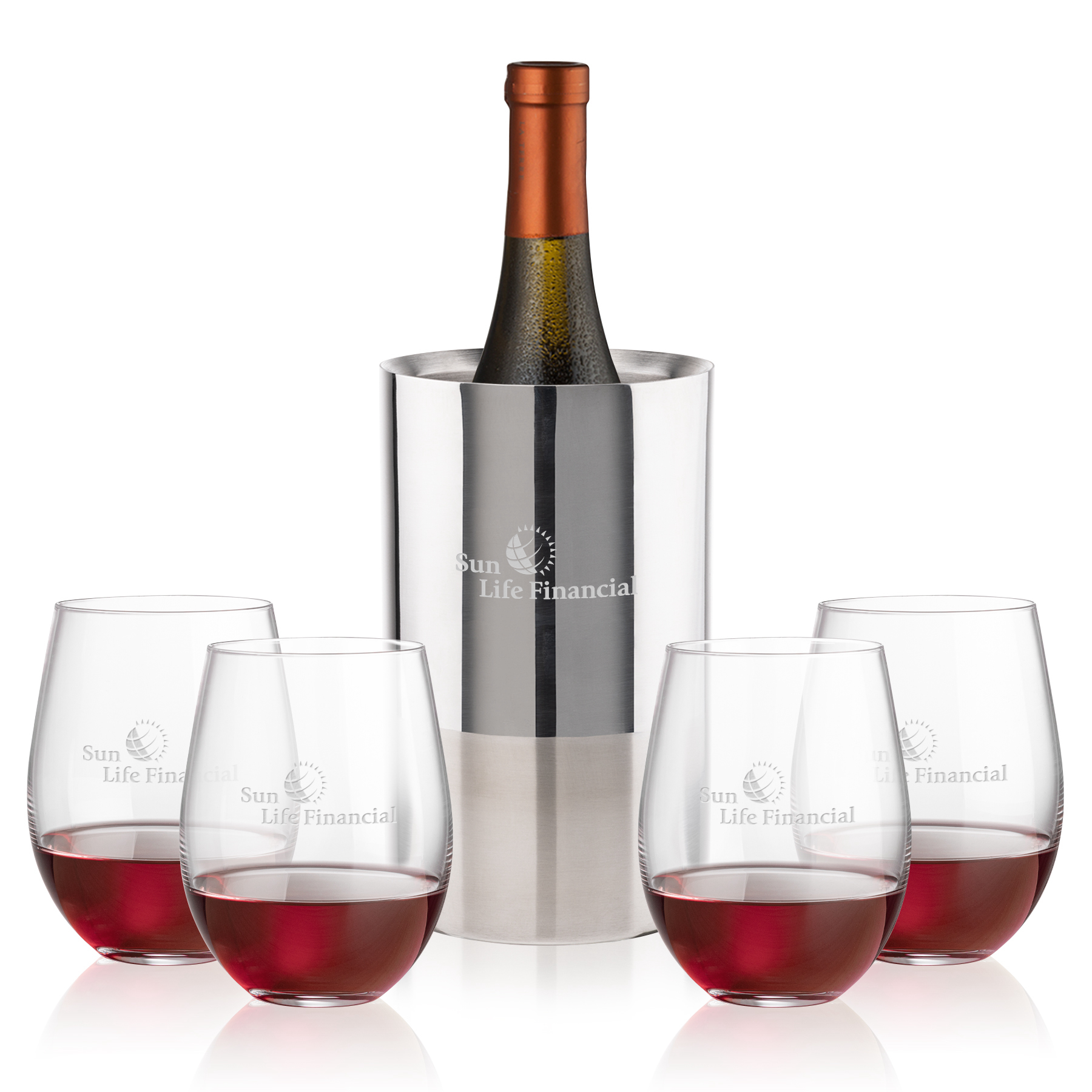 Wine Cooler Stemless Set, Redmond Set, Set of 5