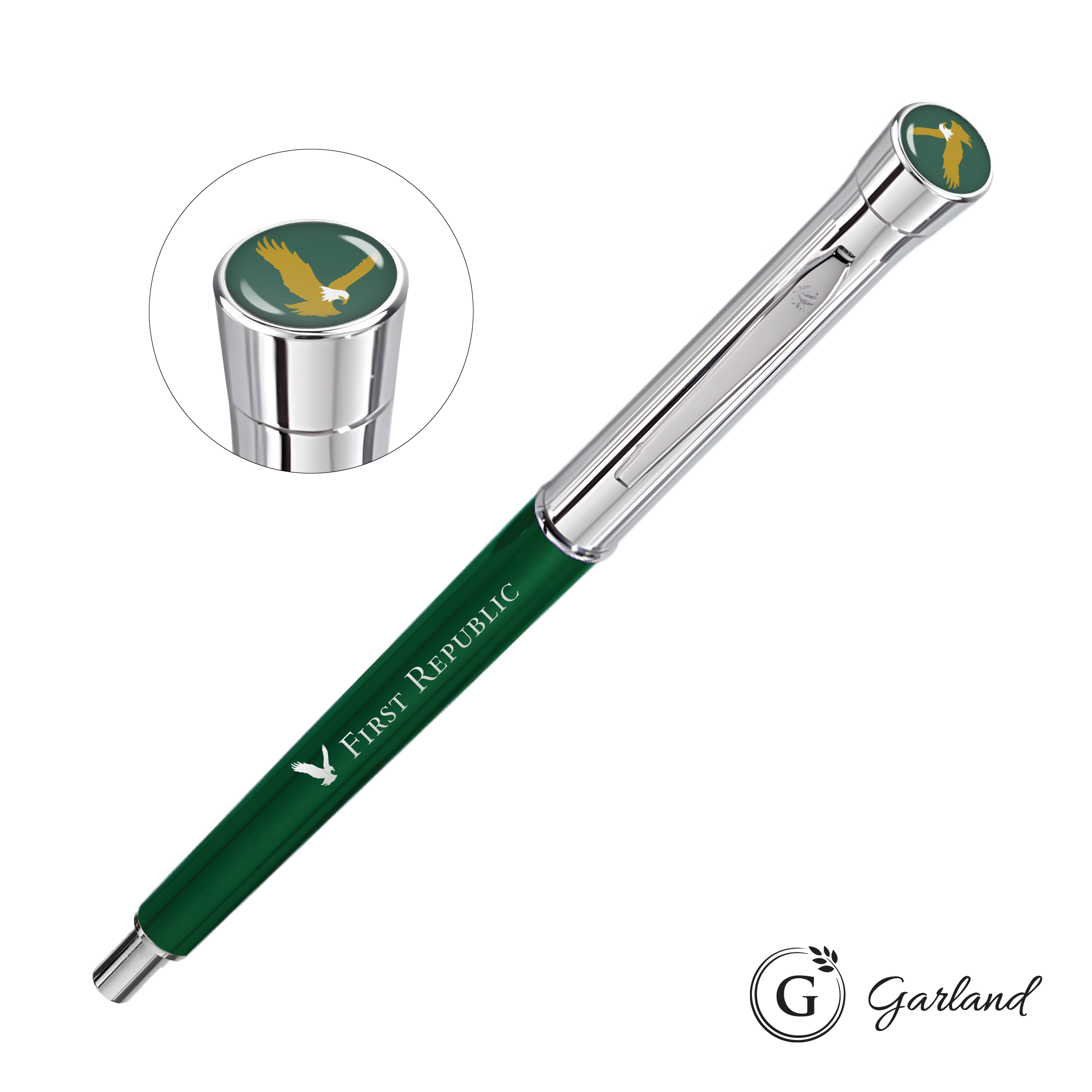 Custom, Mechanical Pencil, Chrome, Green / Chrome