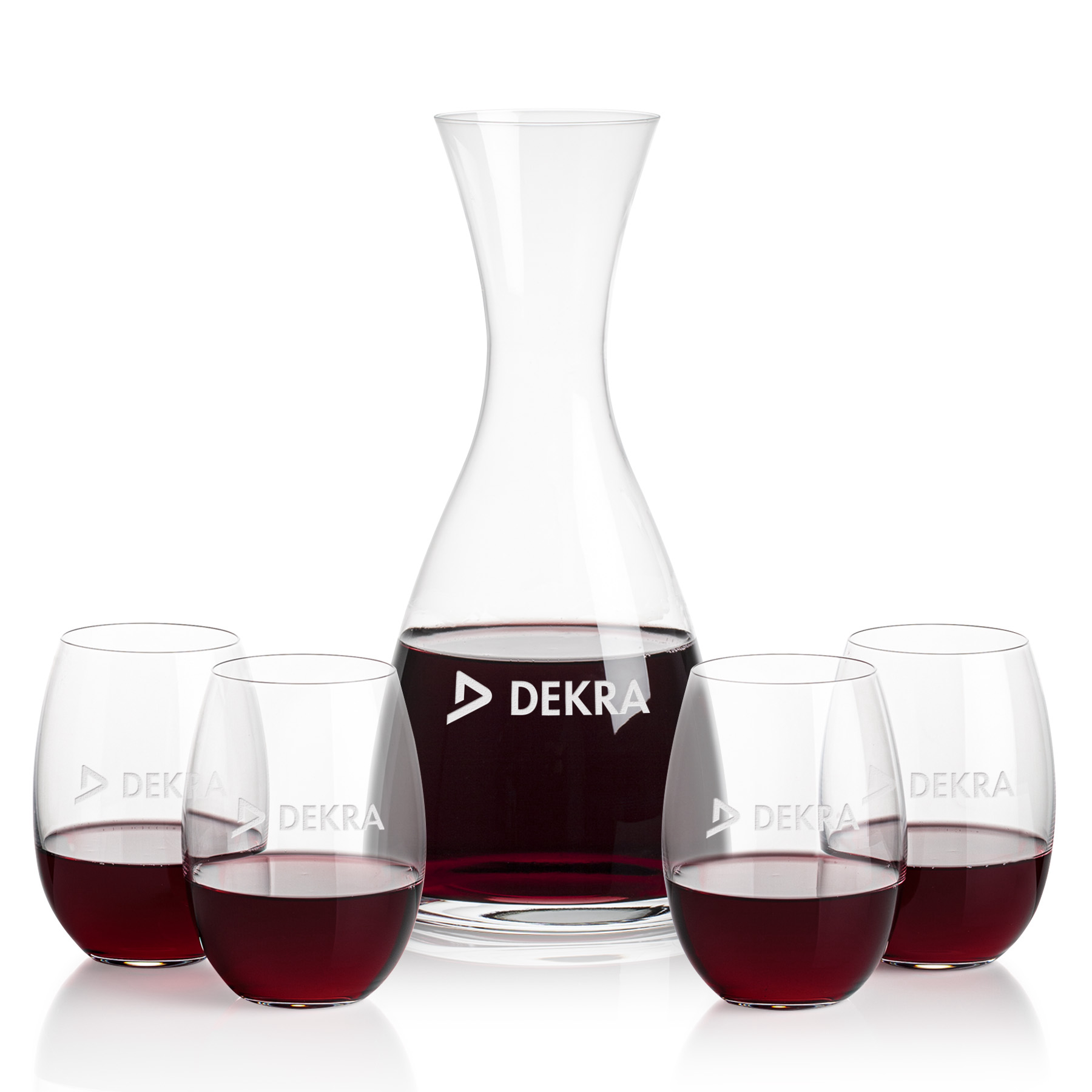 Carafe Stemless Set, Carlita Wine Set, Carafe & 4 Stemless