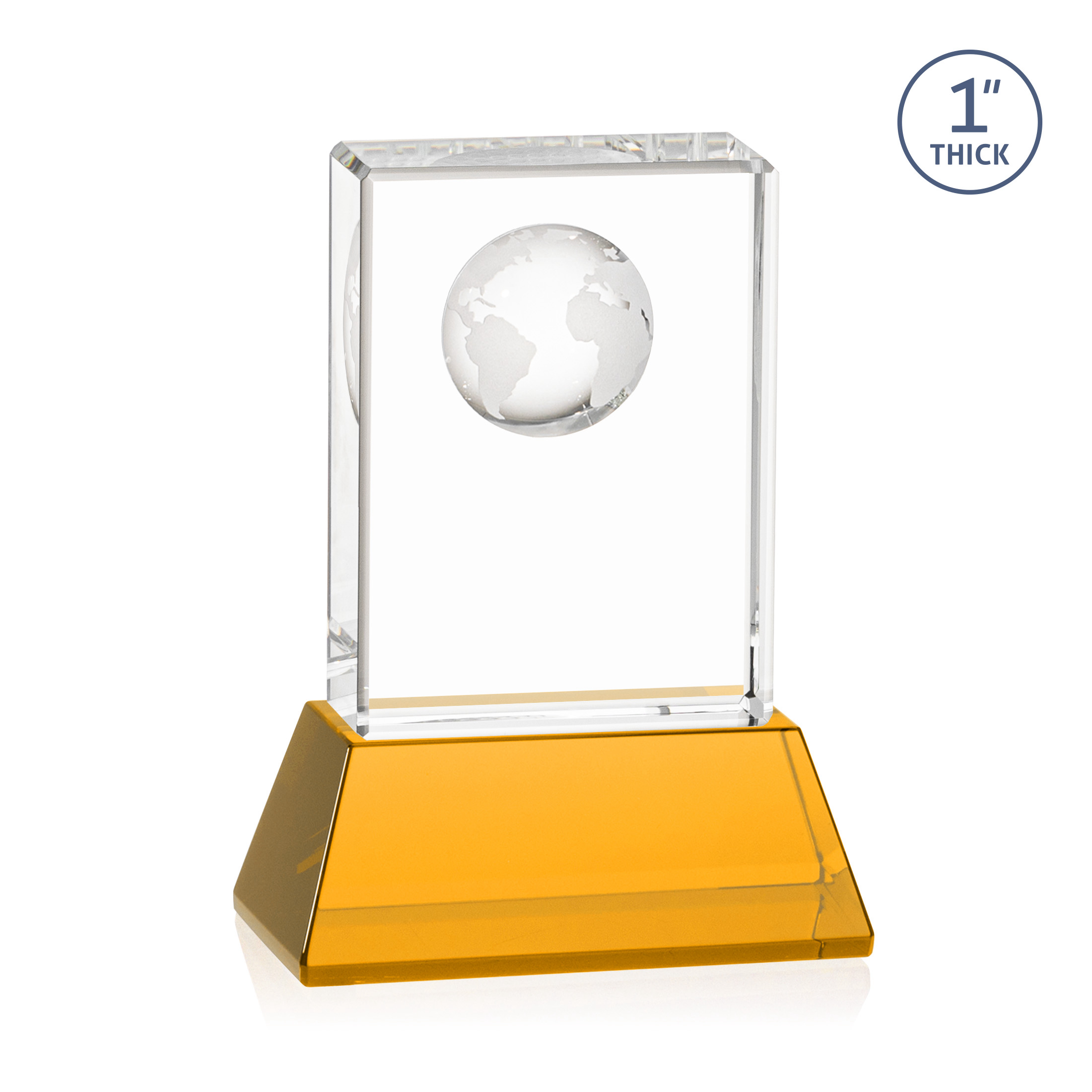 Ambassador VividPrint™ Award on Base - Amber 7