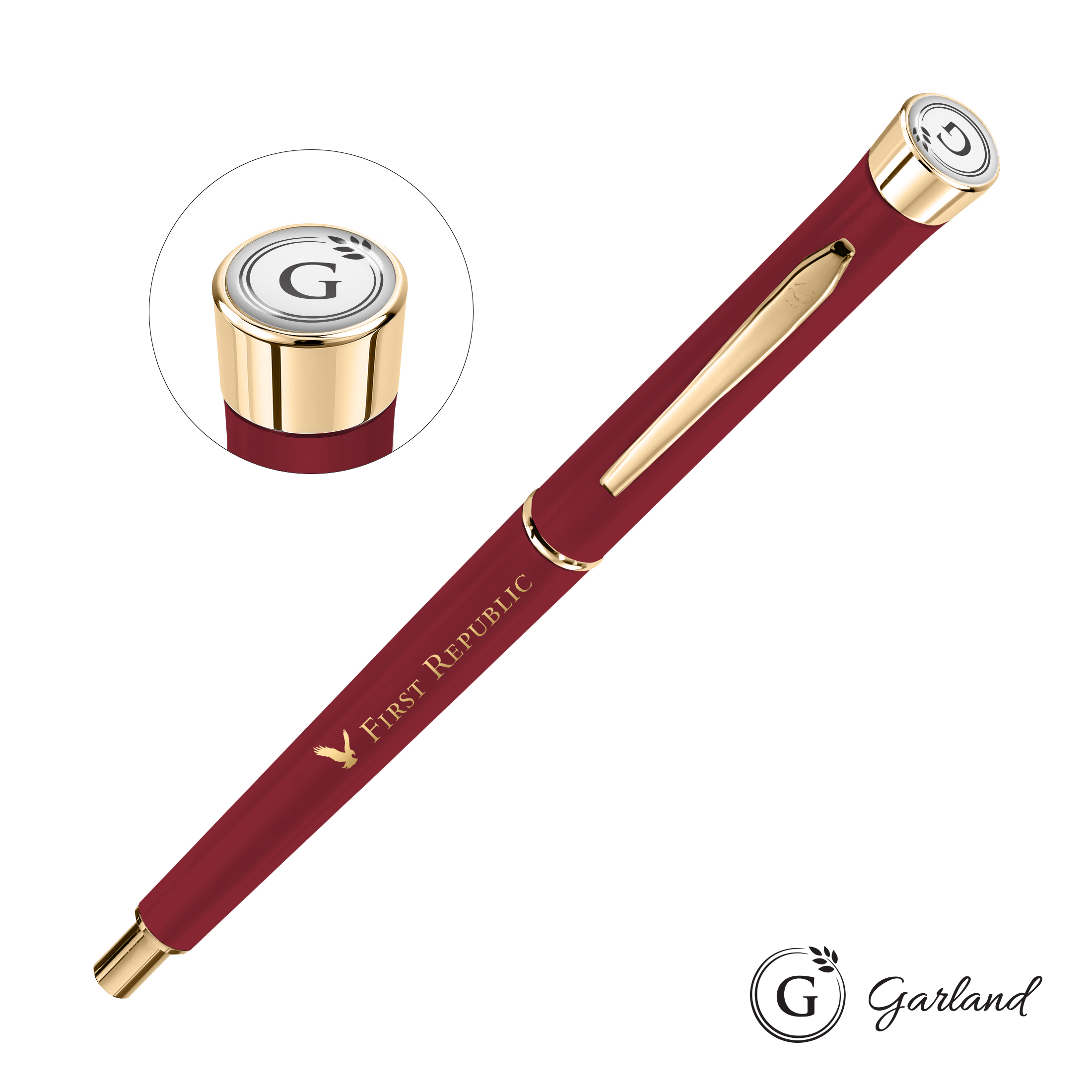 Standard, Mechanical Pencil, Gold, Matte Red / Gold
