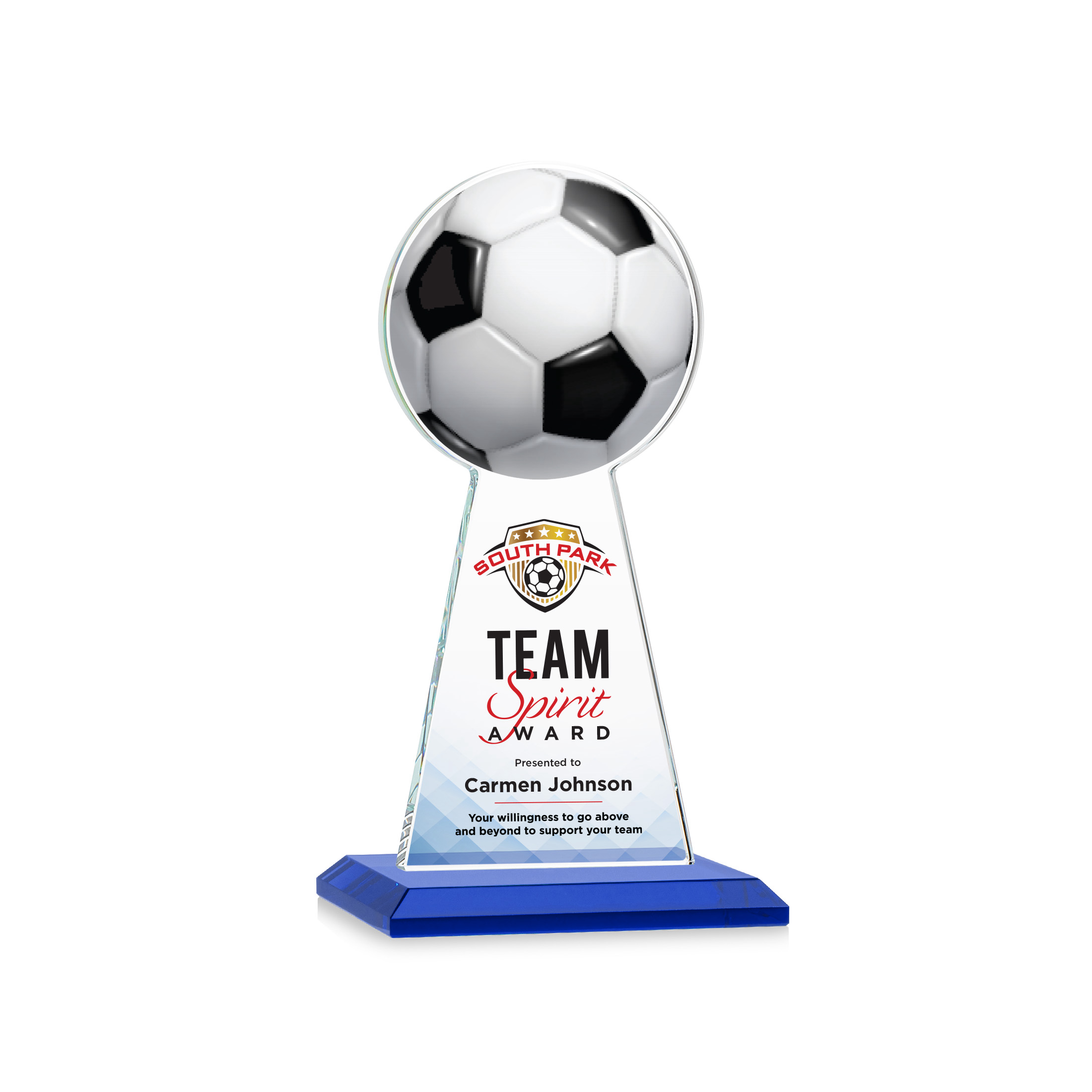 Edenwood Soccer VividPrint™ Award - Blue 17