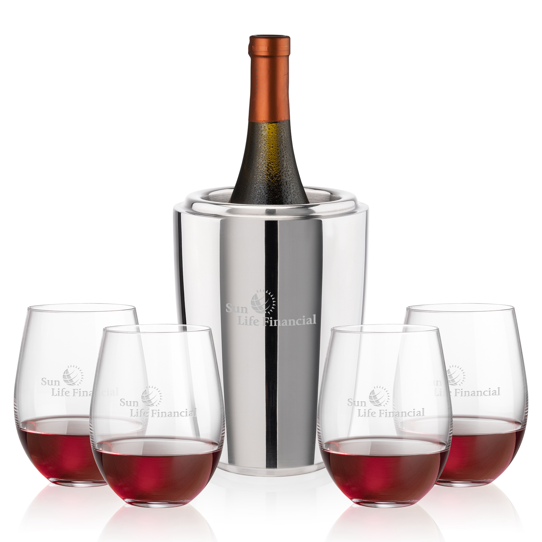 Wine Cooler Stemless Set, Redmond Set
