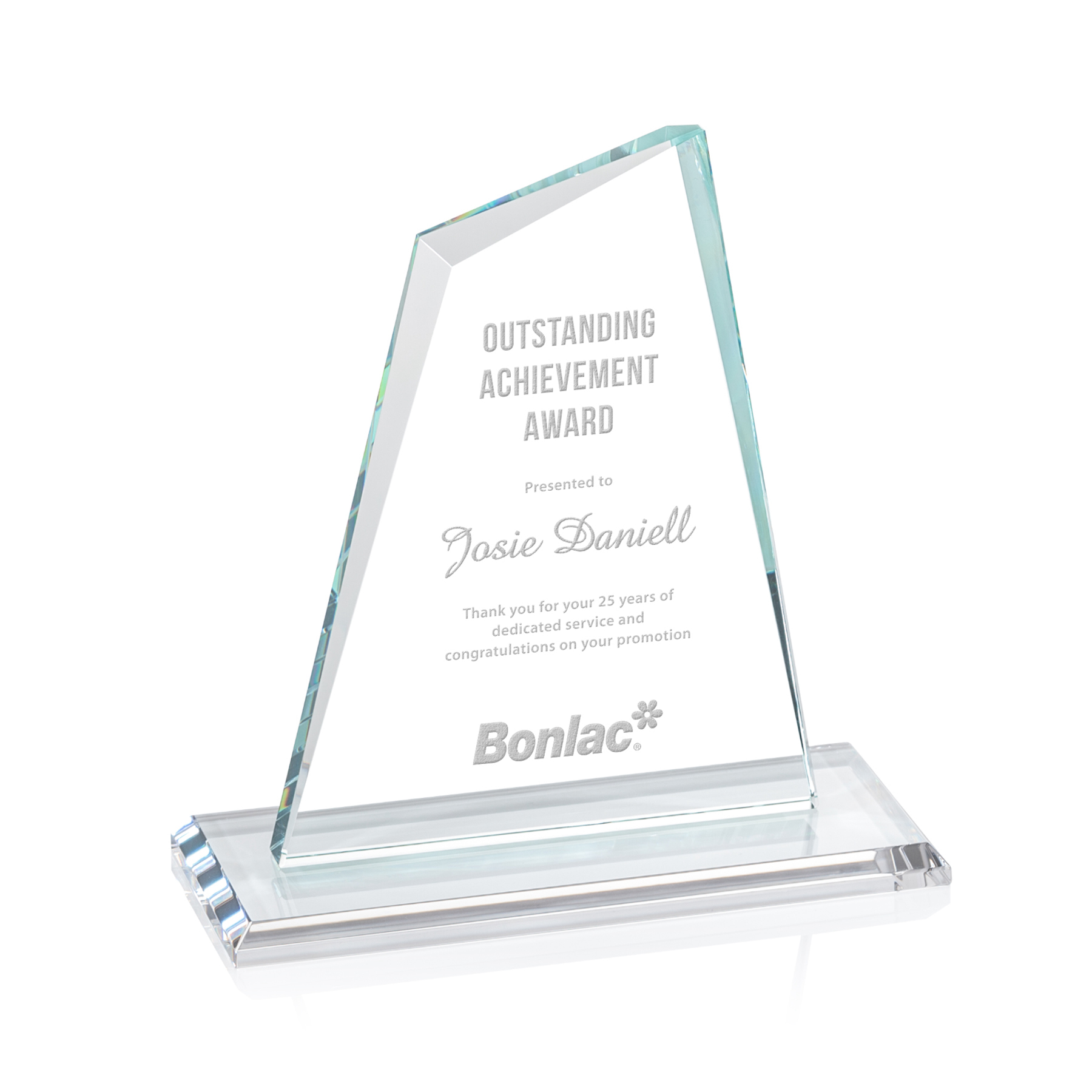 Deep Etch, Starfire, 7" x 7.375" x 3"