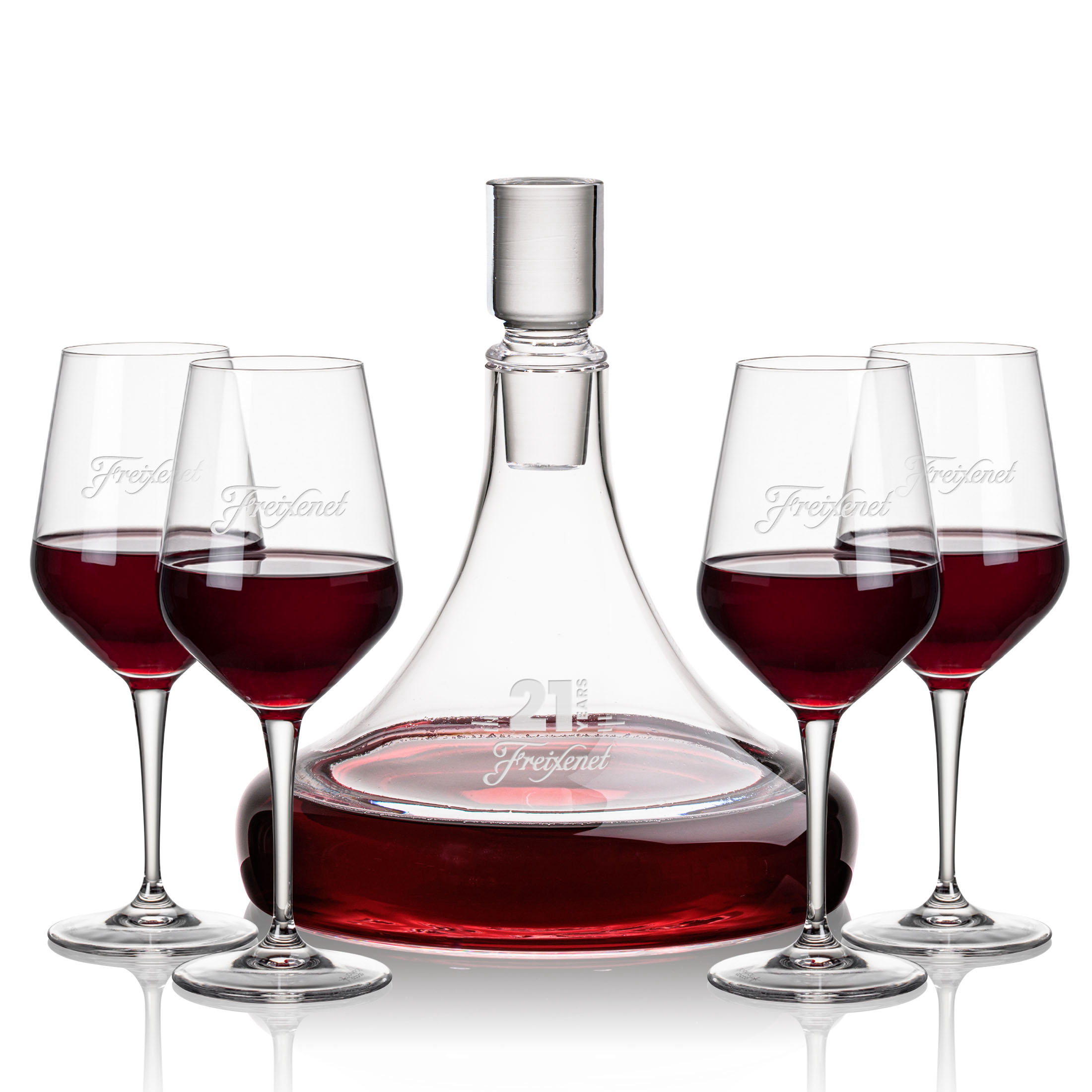 Decanter Stemmed Set, Germain Set, Decanter & 4 Wine
