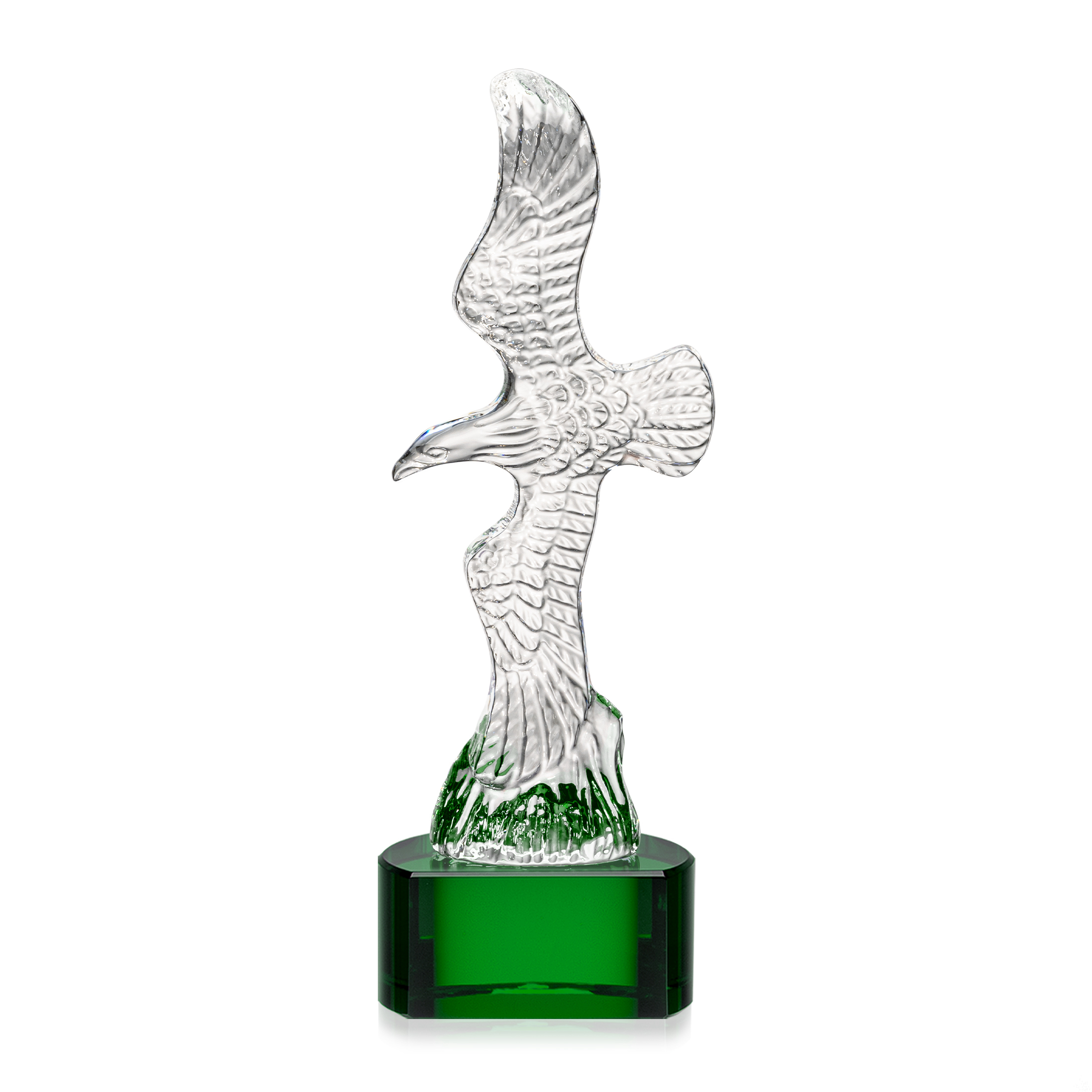 Staffordshire Eagle on Paragon Base - Green