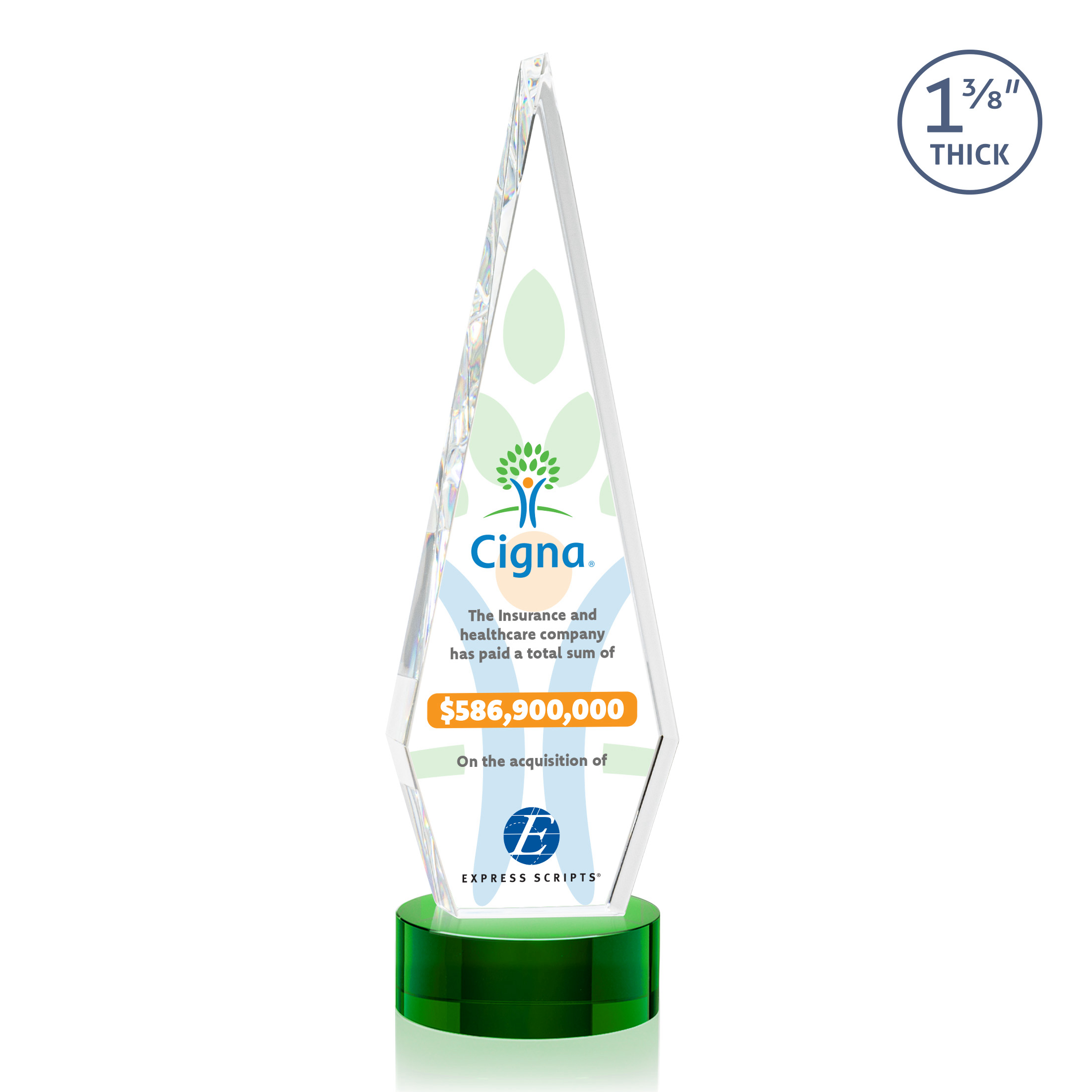 Springfield VividPrint™ Award on Stanrich Base - Green 23
