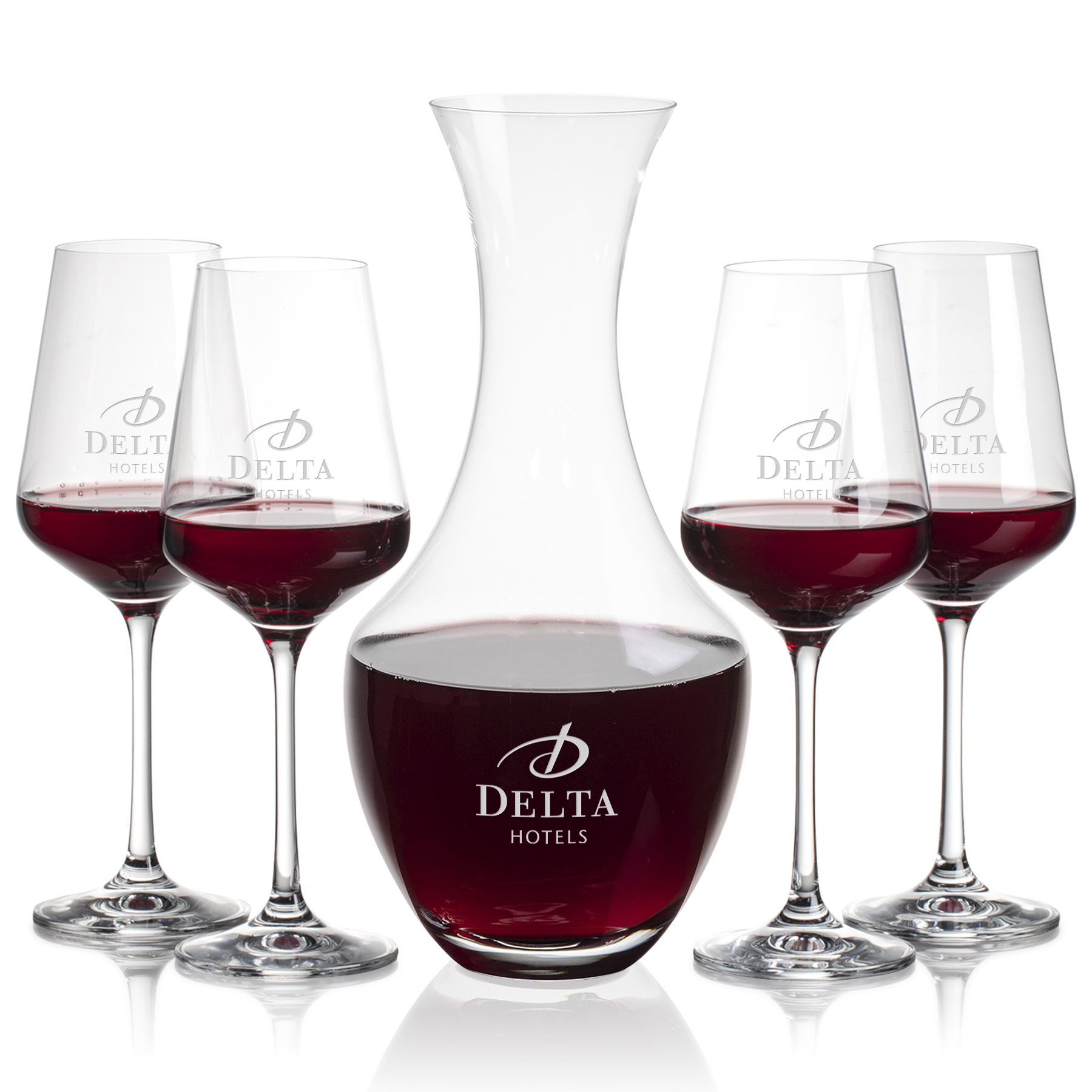 Stemmed Set, Breckland Wine Set, Carafe & 4 Wine