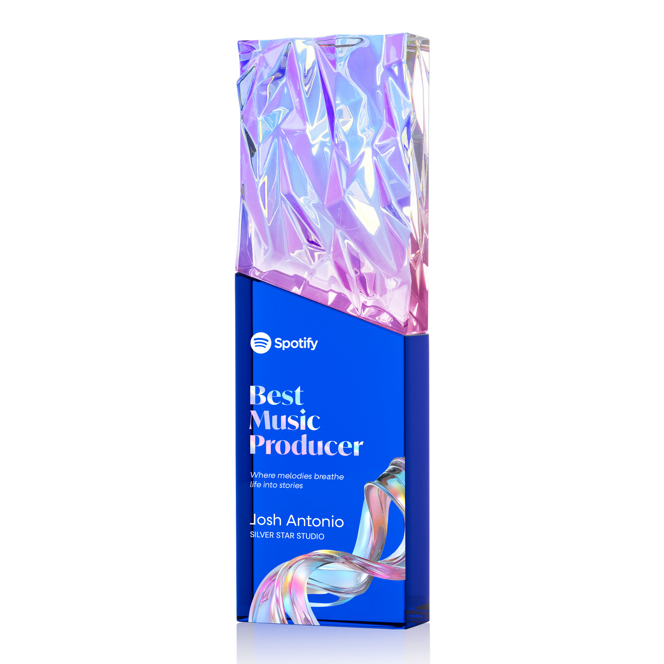 VividPrint™, Blue, 3.125" x 10" x 1.25"