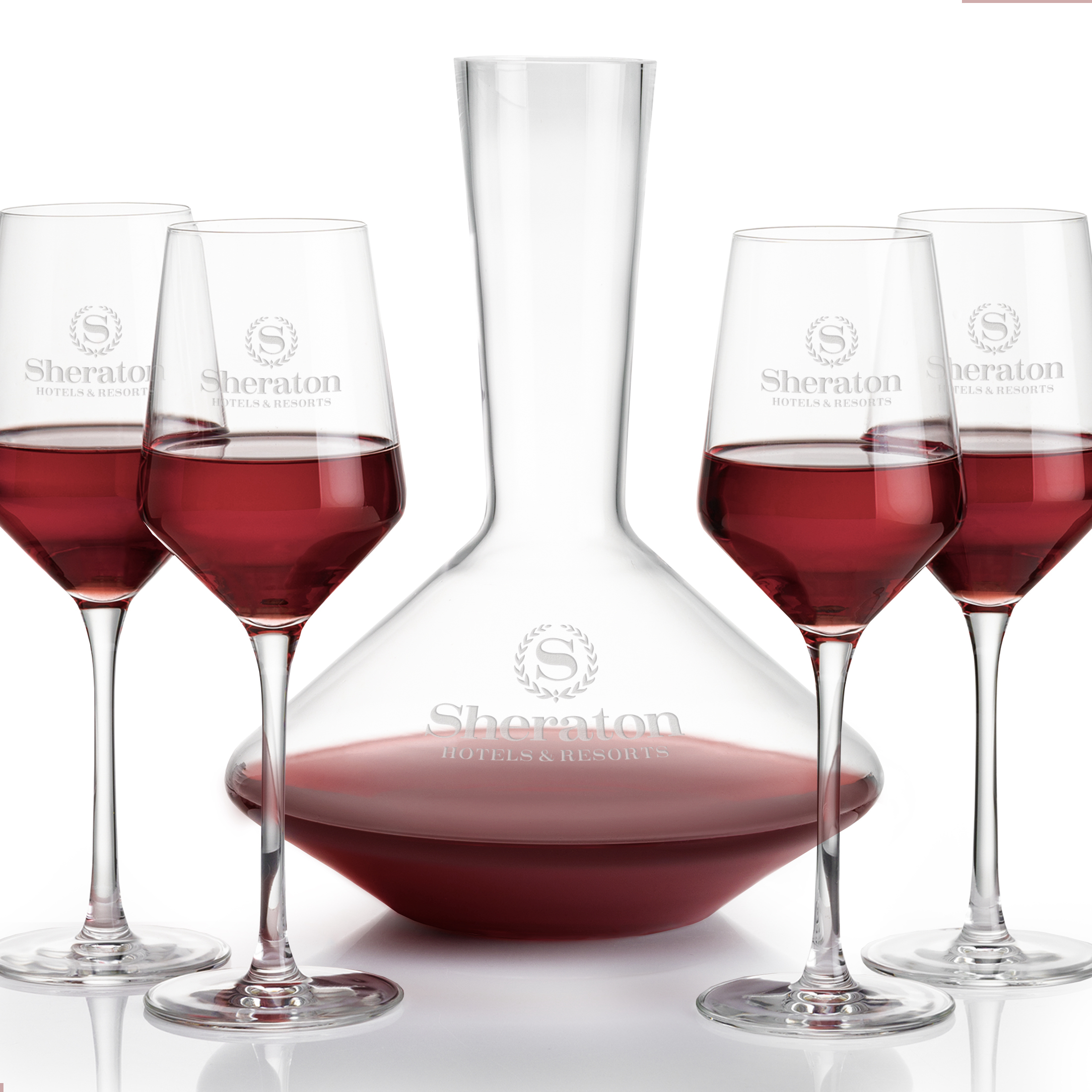 Tucson Stemmed Set, Clear, Carafe & 4 Wine