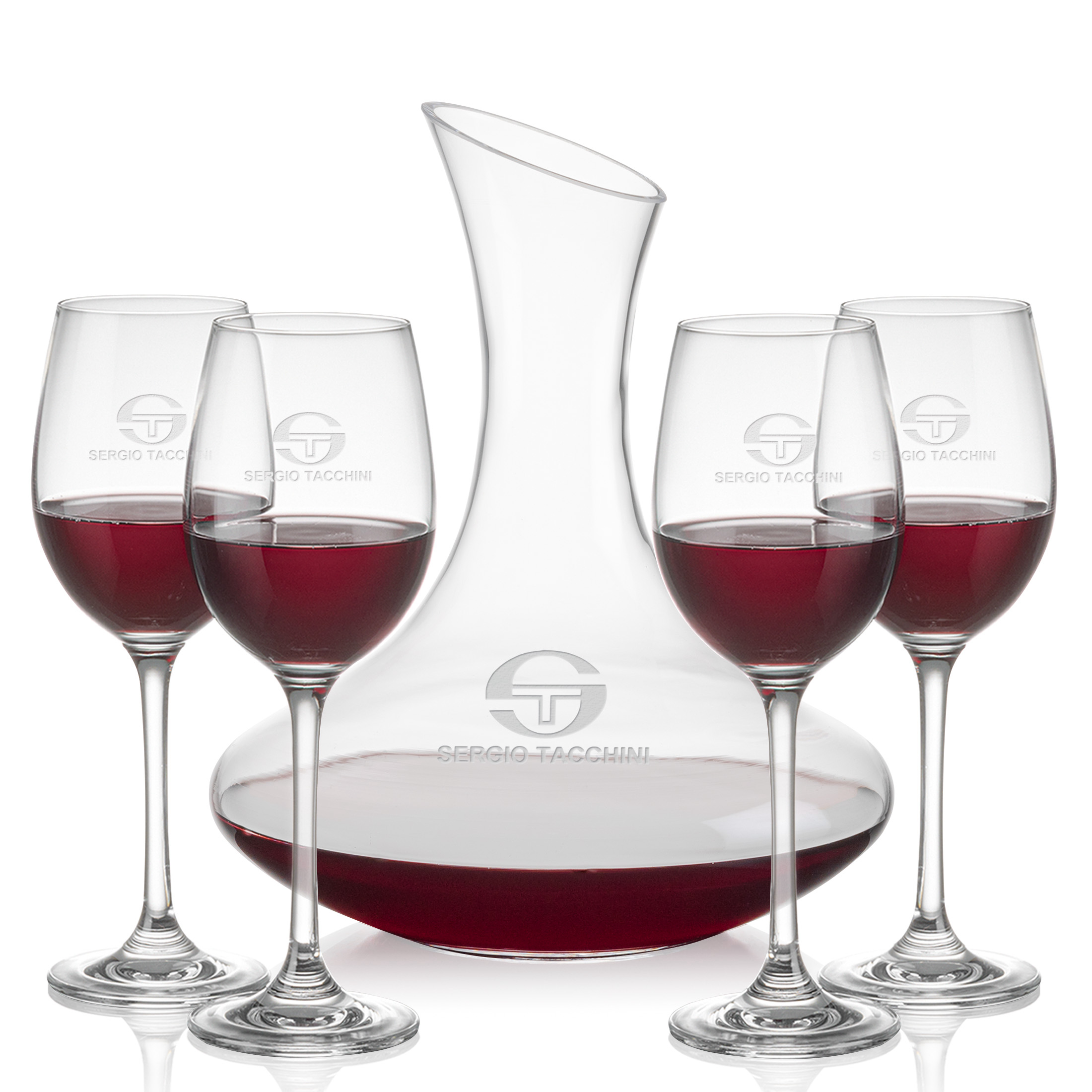 Carafe Stemmed Set, Burlington Set, Carafe & 4 Wine