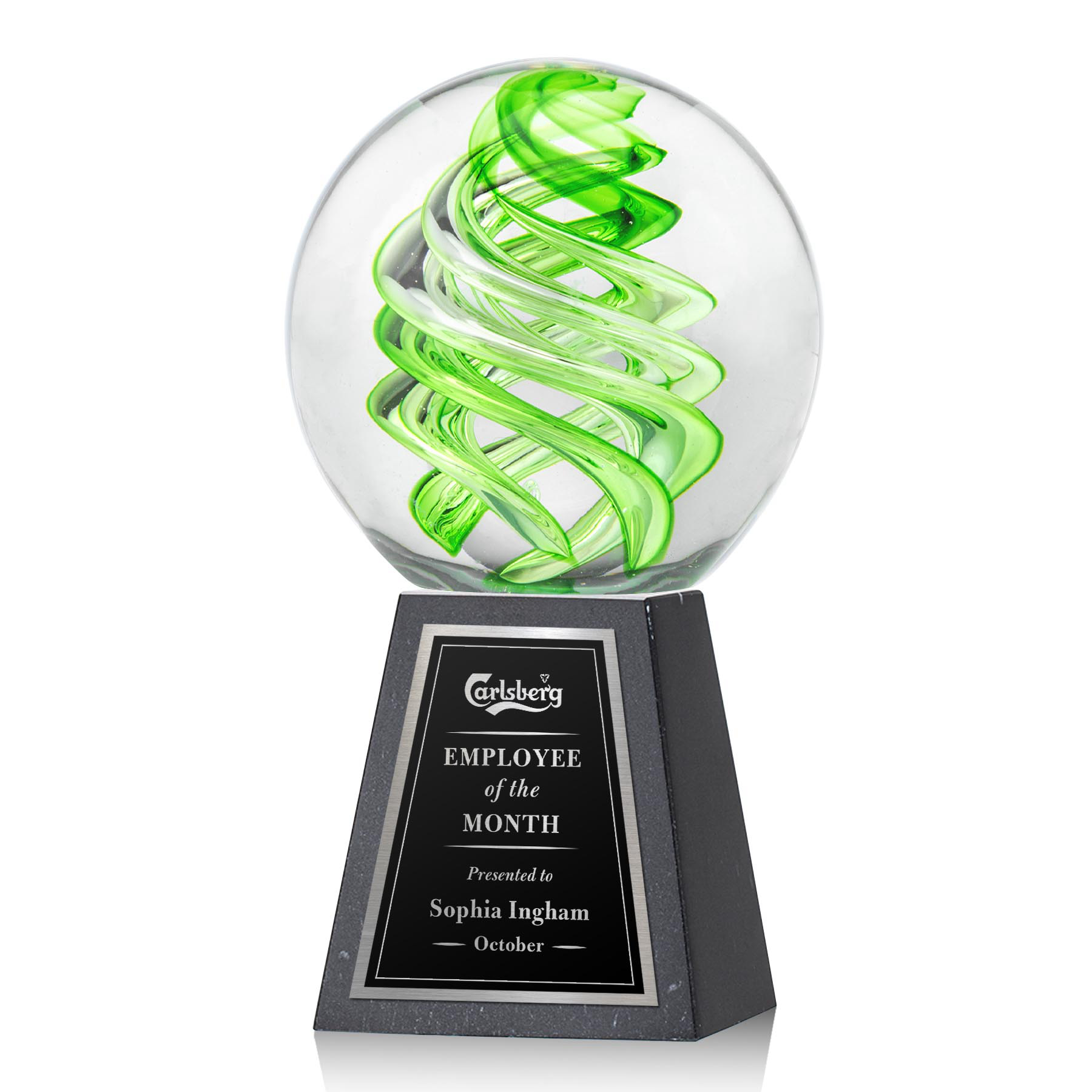 Tall Marble, Black, 5" x 9" x 5"