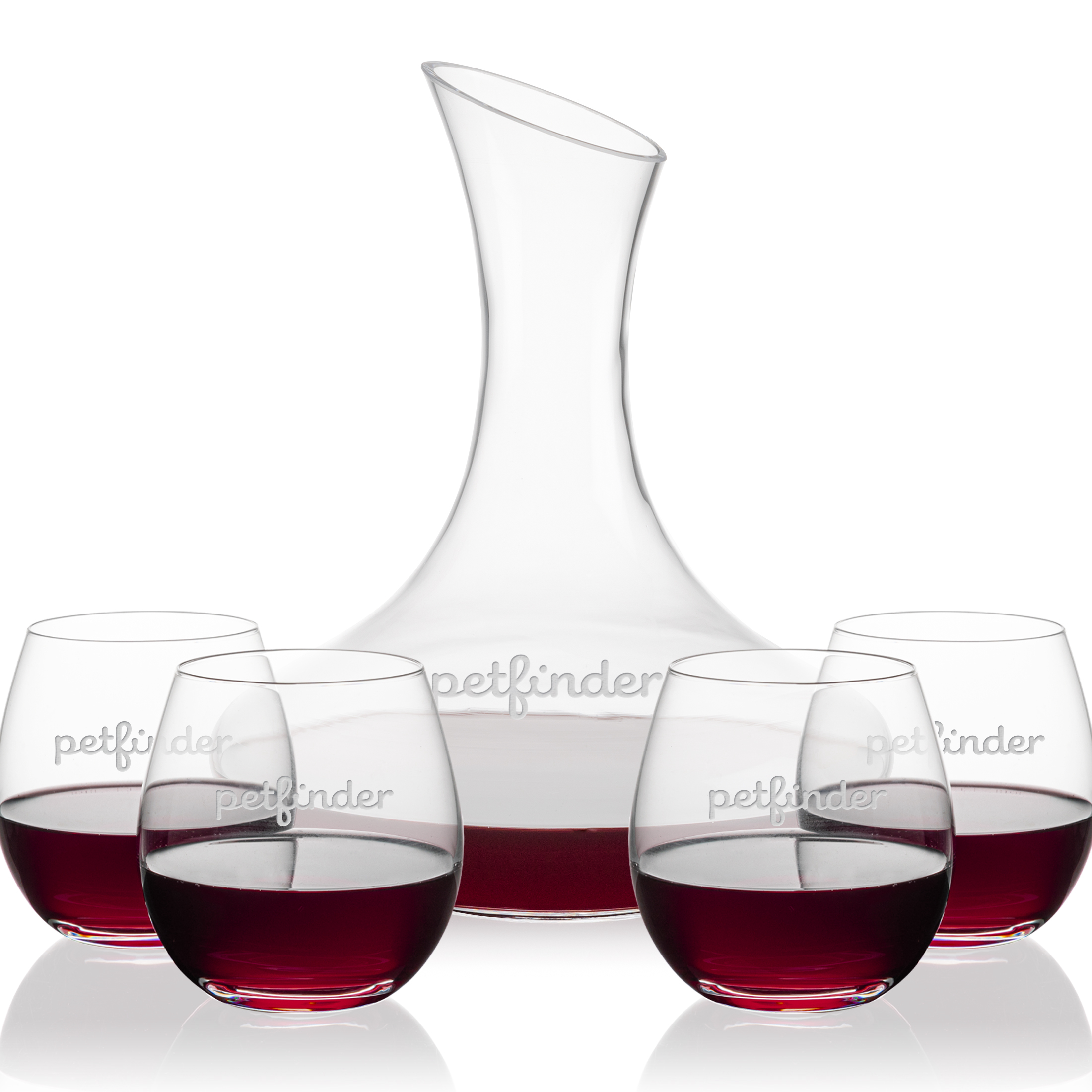 Carafe Stemless Set, Redmond Set, Carafe & 4 Stemless