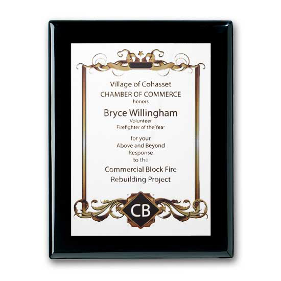 SpectraPrint™ Plaque - Ebony White 9