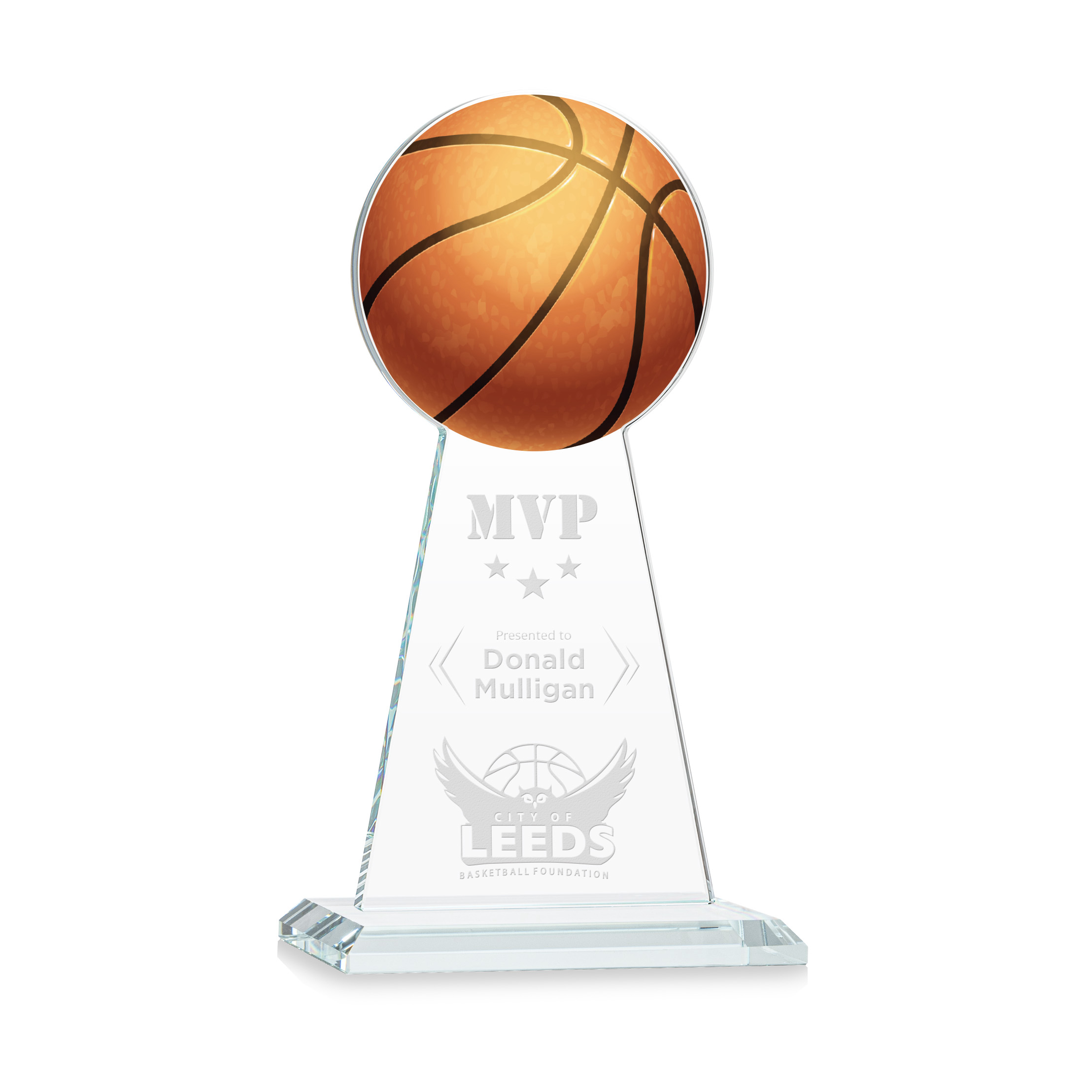 Deep Etch, Clear, 5" x 9.5" x 3"