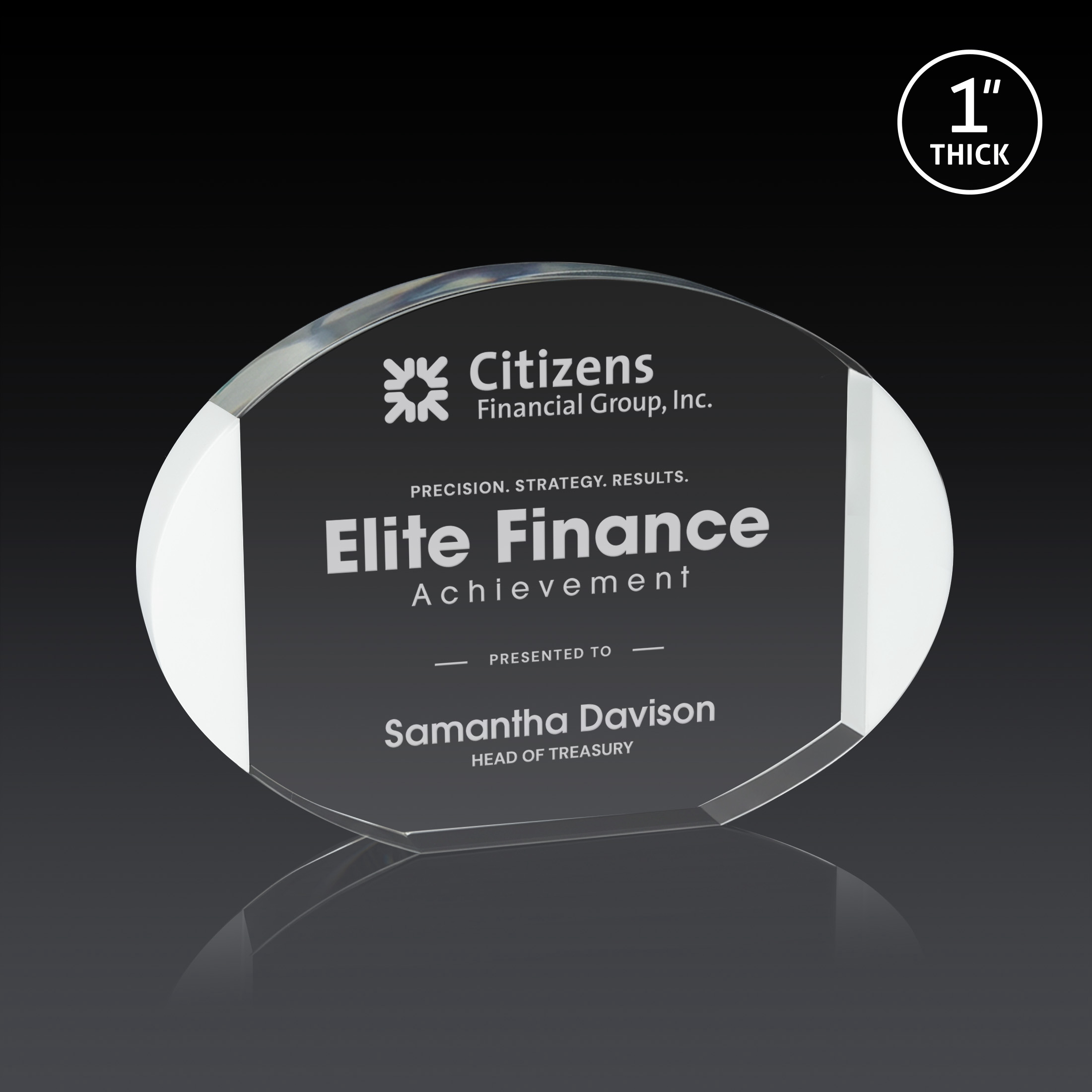 Deep Etch, No Base, 6.75" x 4.75" x 1"