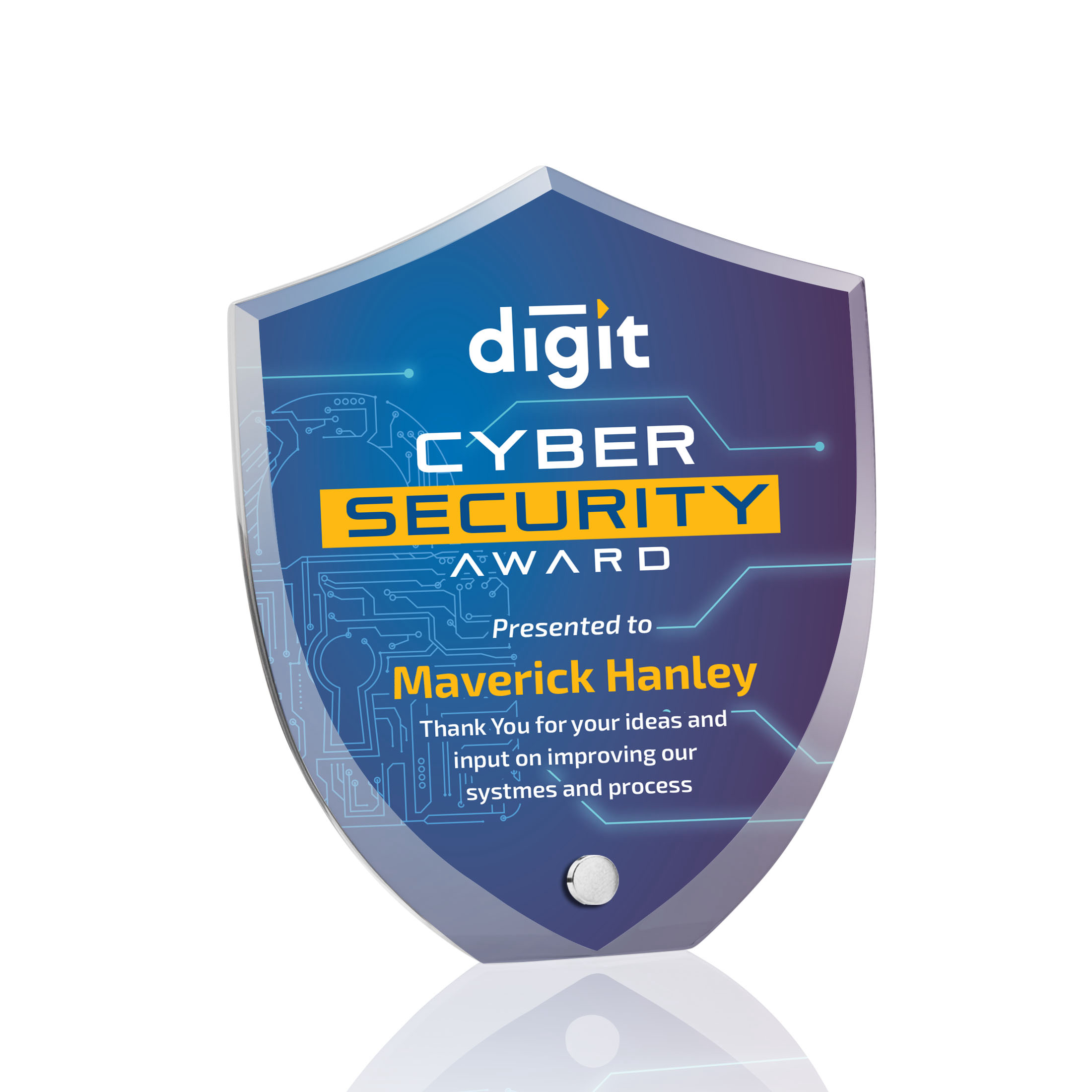 Polaris Shield VividPrint™ Award - Silver 10