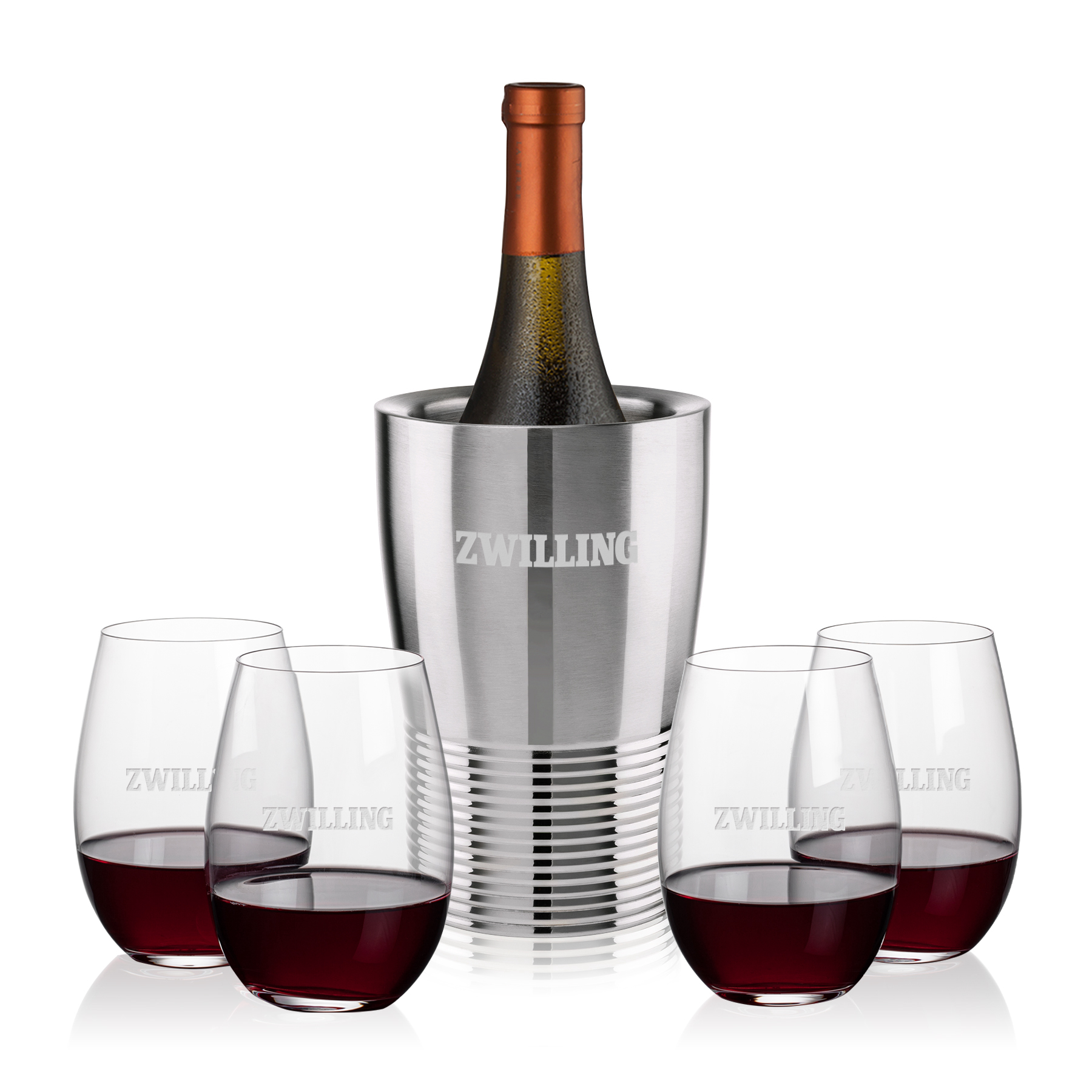 Wine Cooler Stemless Set, Laurent Set, Set of 5