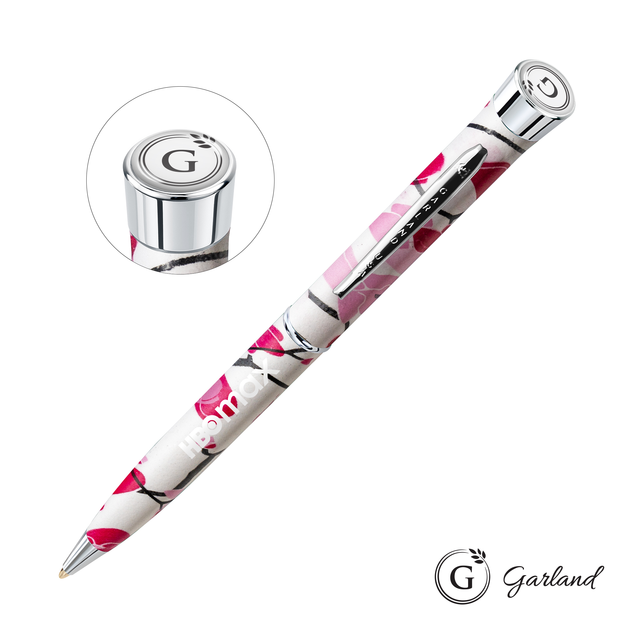 Standard, Ballpoint, Chrome, Cherry Blossom / Chrome