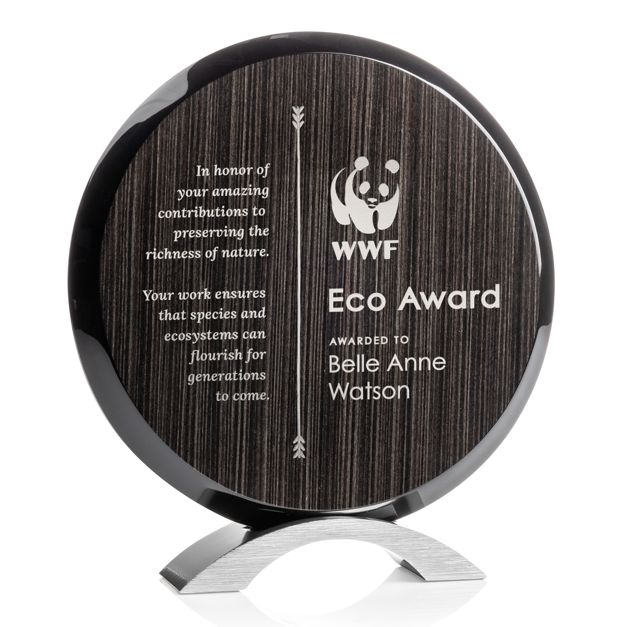 Laser Engraving & 1 Color, Silver, 7.5" x 8.125" x 1.5"