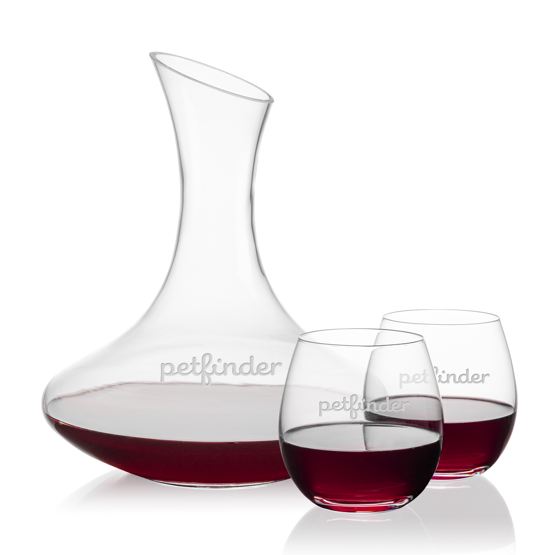 Carafe Stemless Set, Redmond Set, Carafe & 2 Stemless