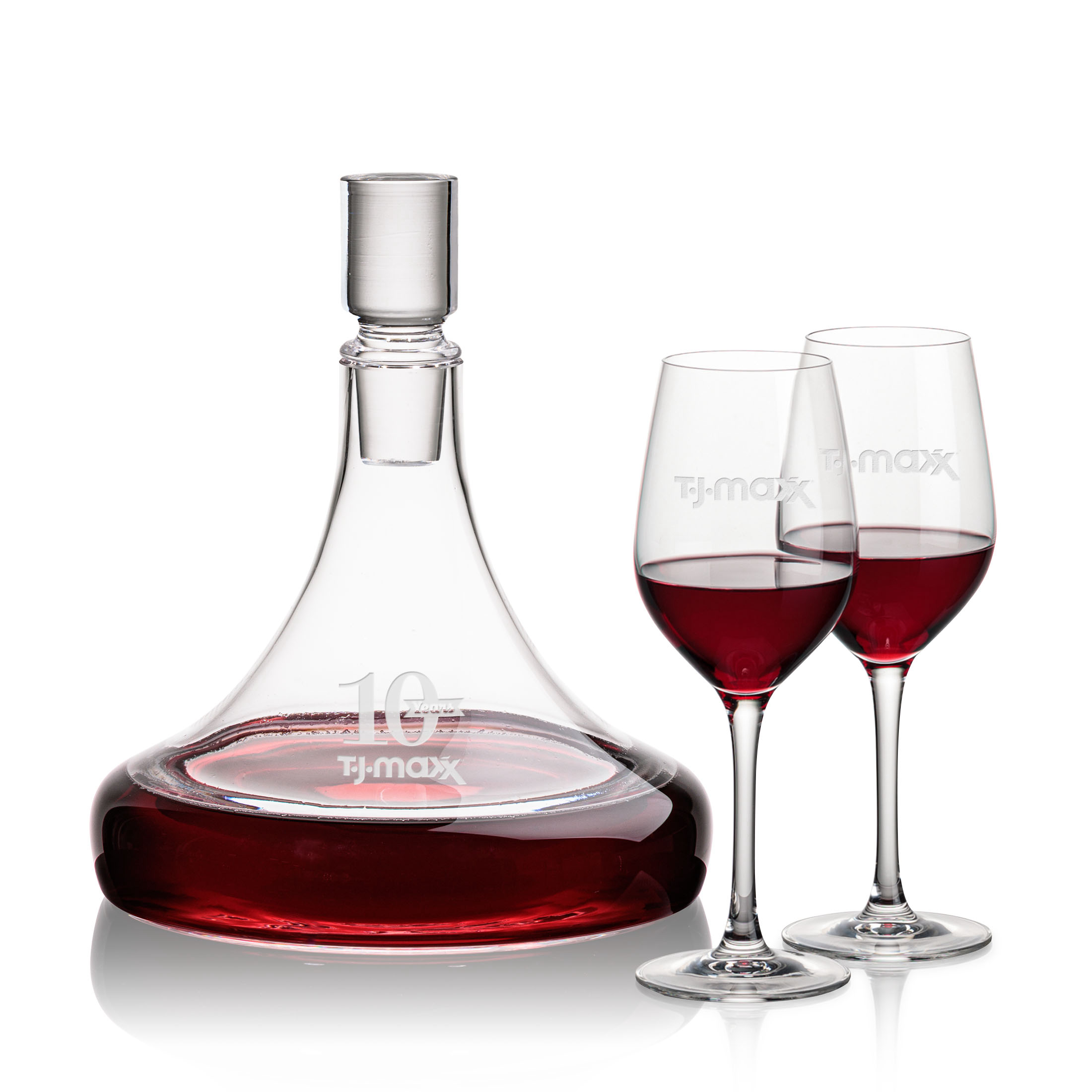 Decanter Stemmed Set, Lethbridge Set, Decanter & 2 Wine