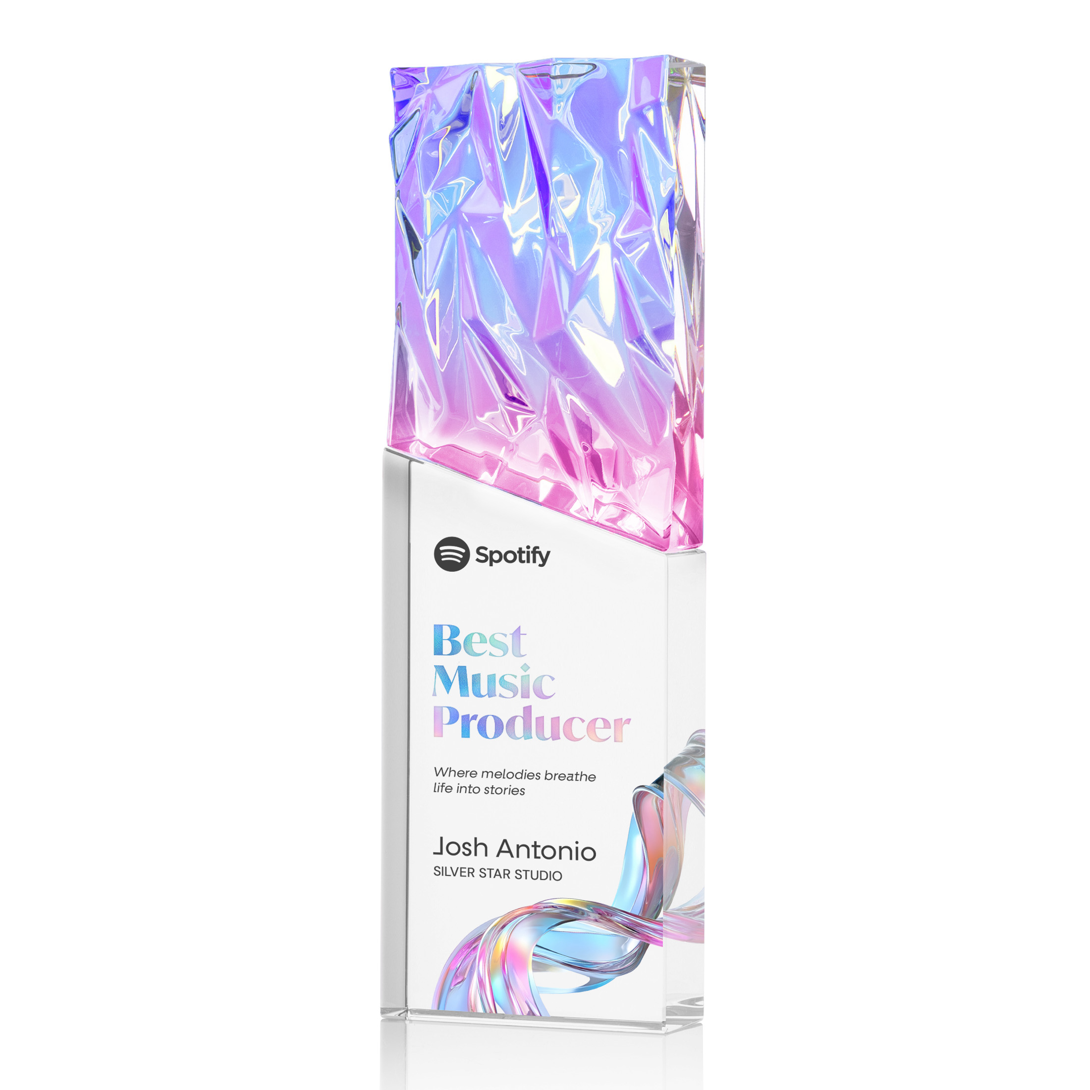 VividPrint™, Clear, 3.125" x 10" x 1.25"