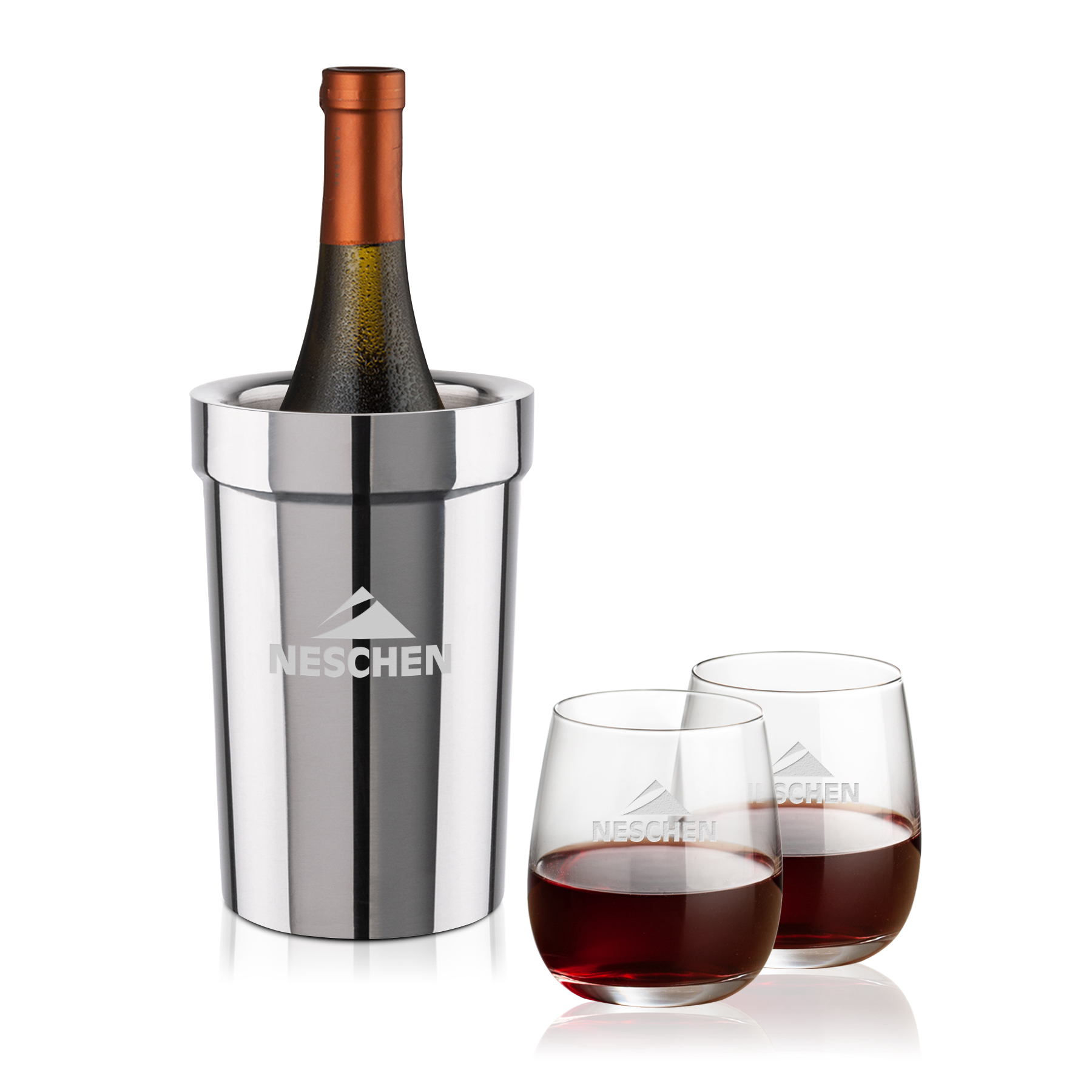 Wine Cooler Stemless Set, Crestview Set, Set of 3