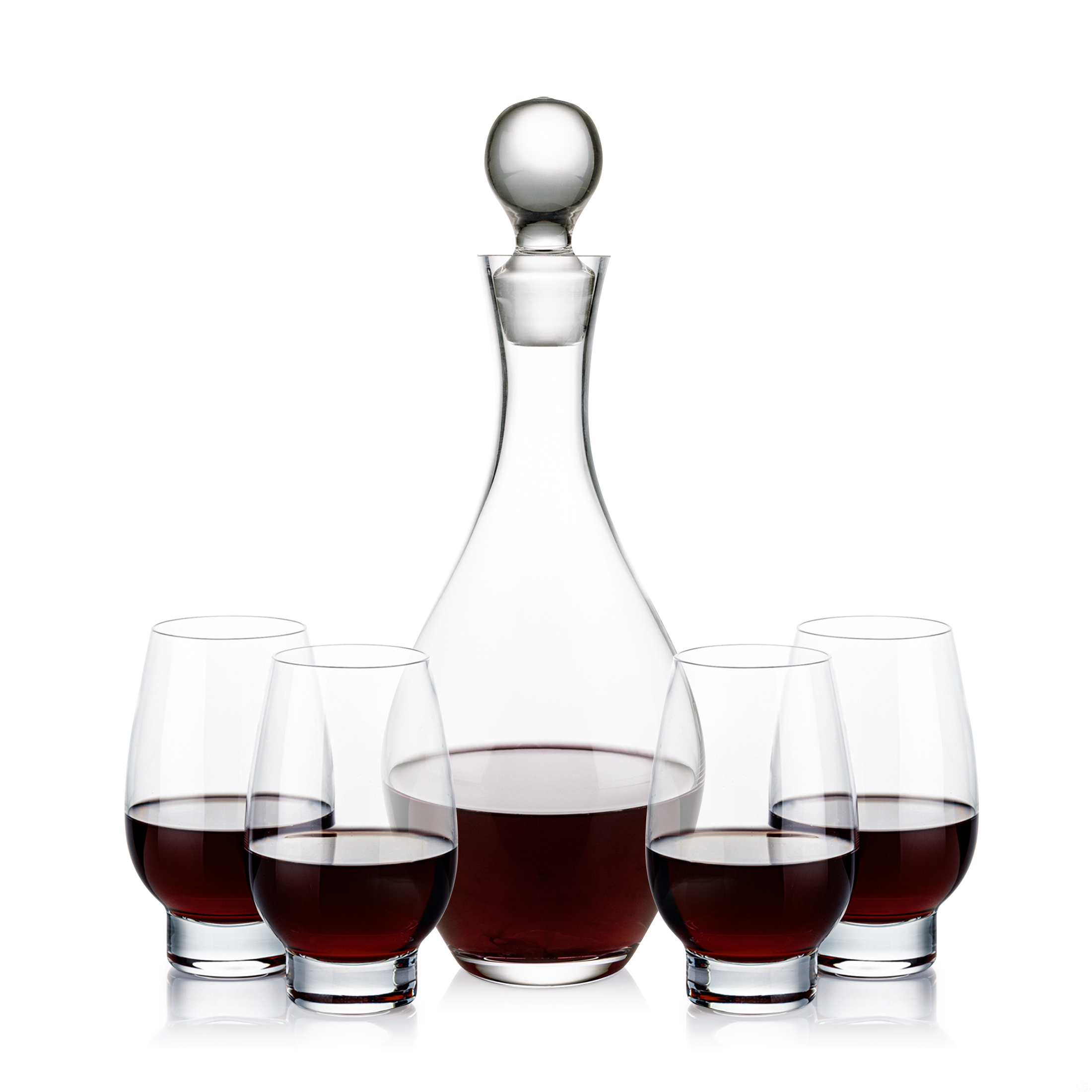 Briarwood Decanter & Glenarden Stemless Wine Set 5