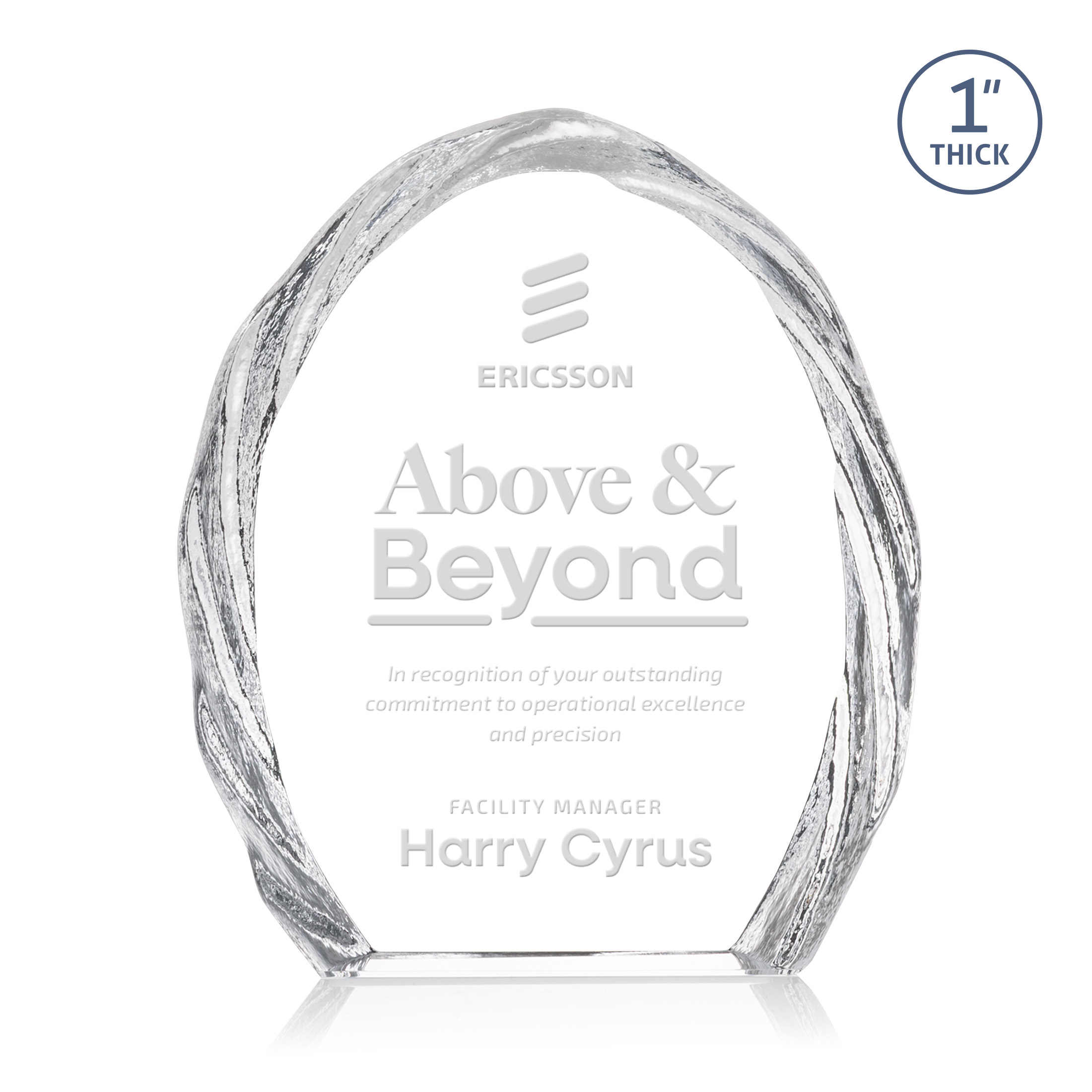 Deep Etch, 4" x 4.75" x 1.125"