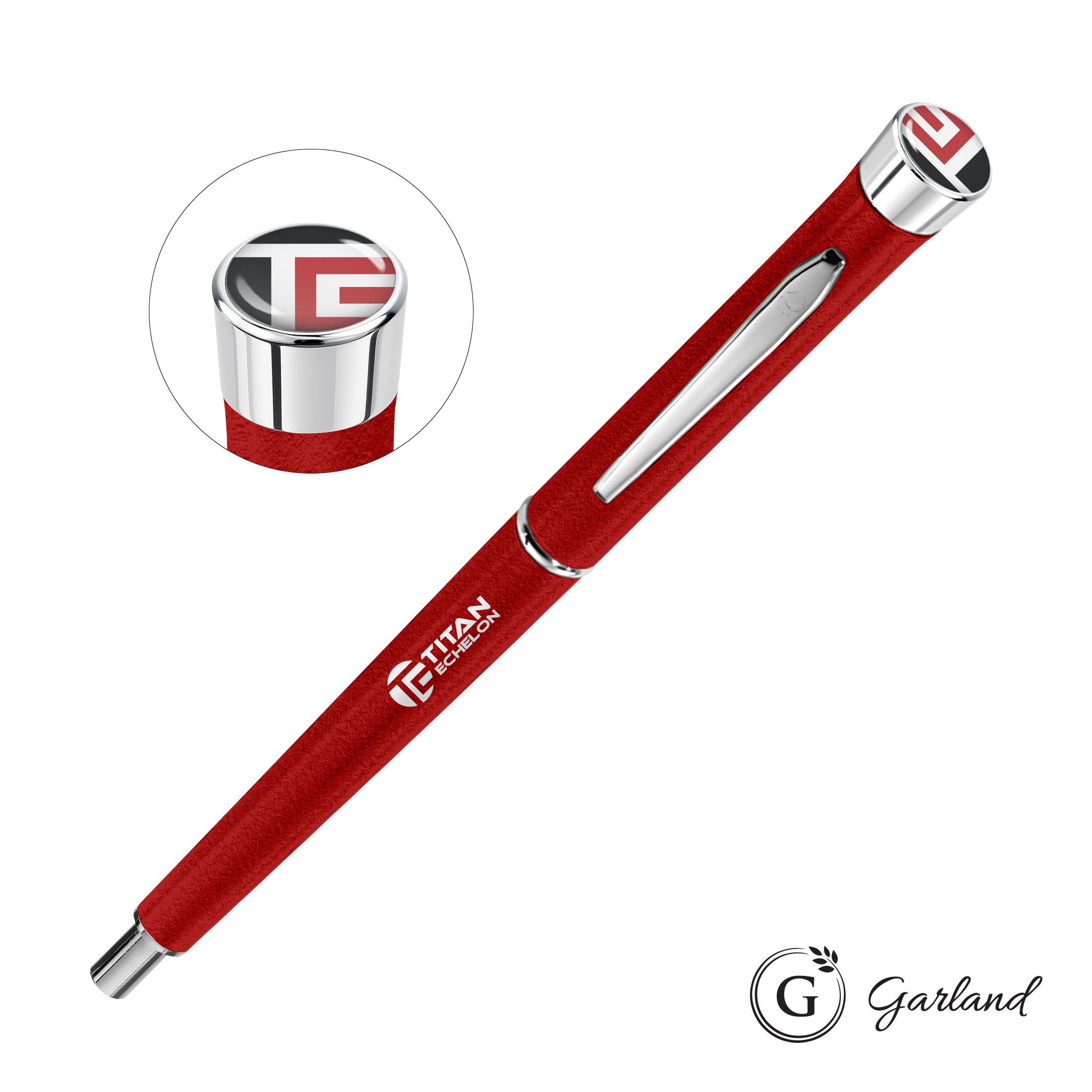Custom, Mechanical Pencil, Chrome, Red / Chrome