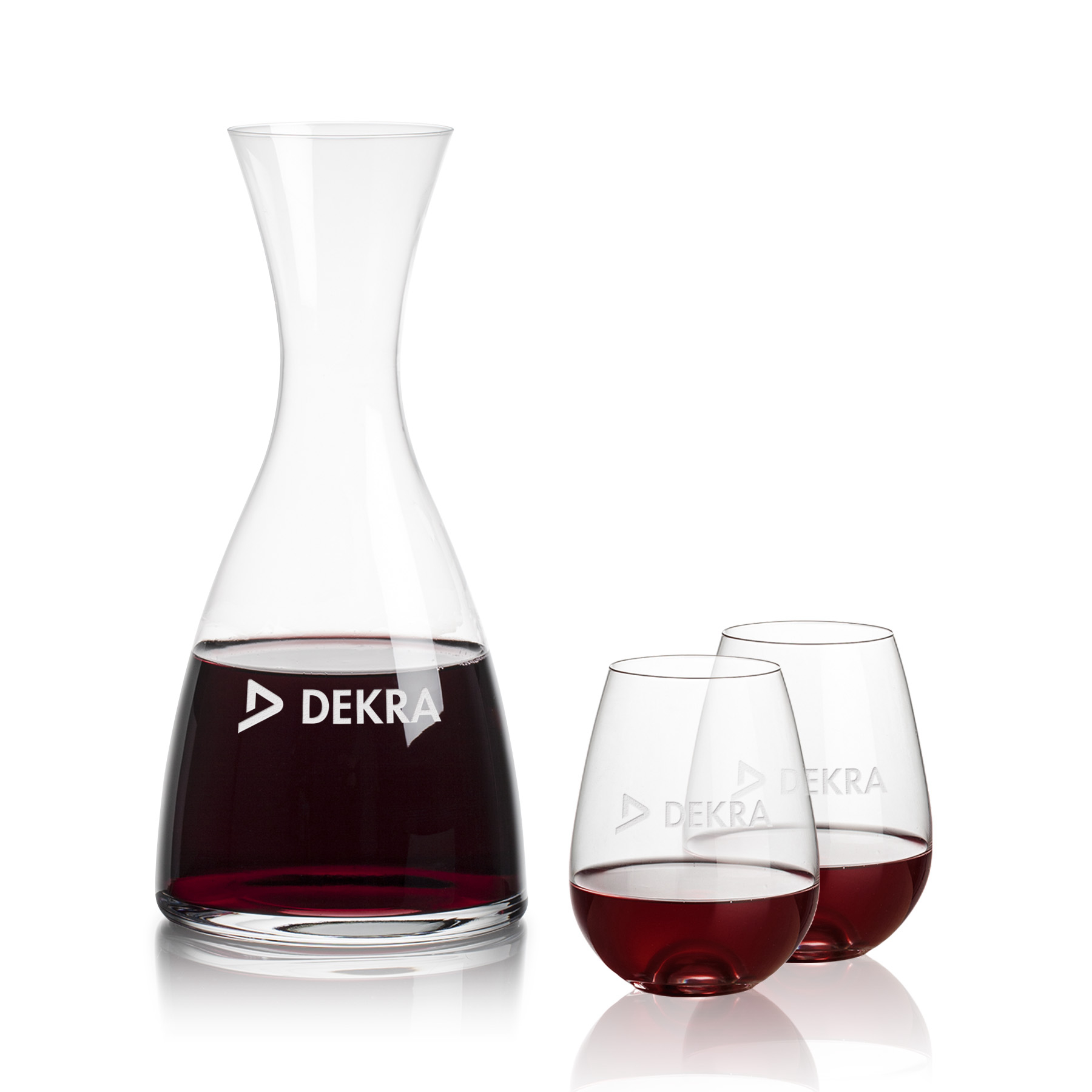 Carafe Stemless Set, Edderton Wine Set, Carafe & 2 Stemless