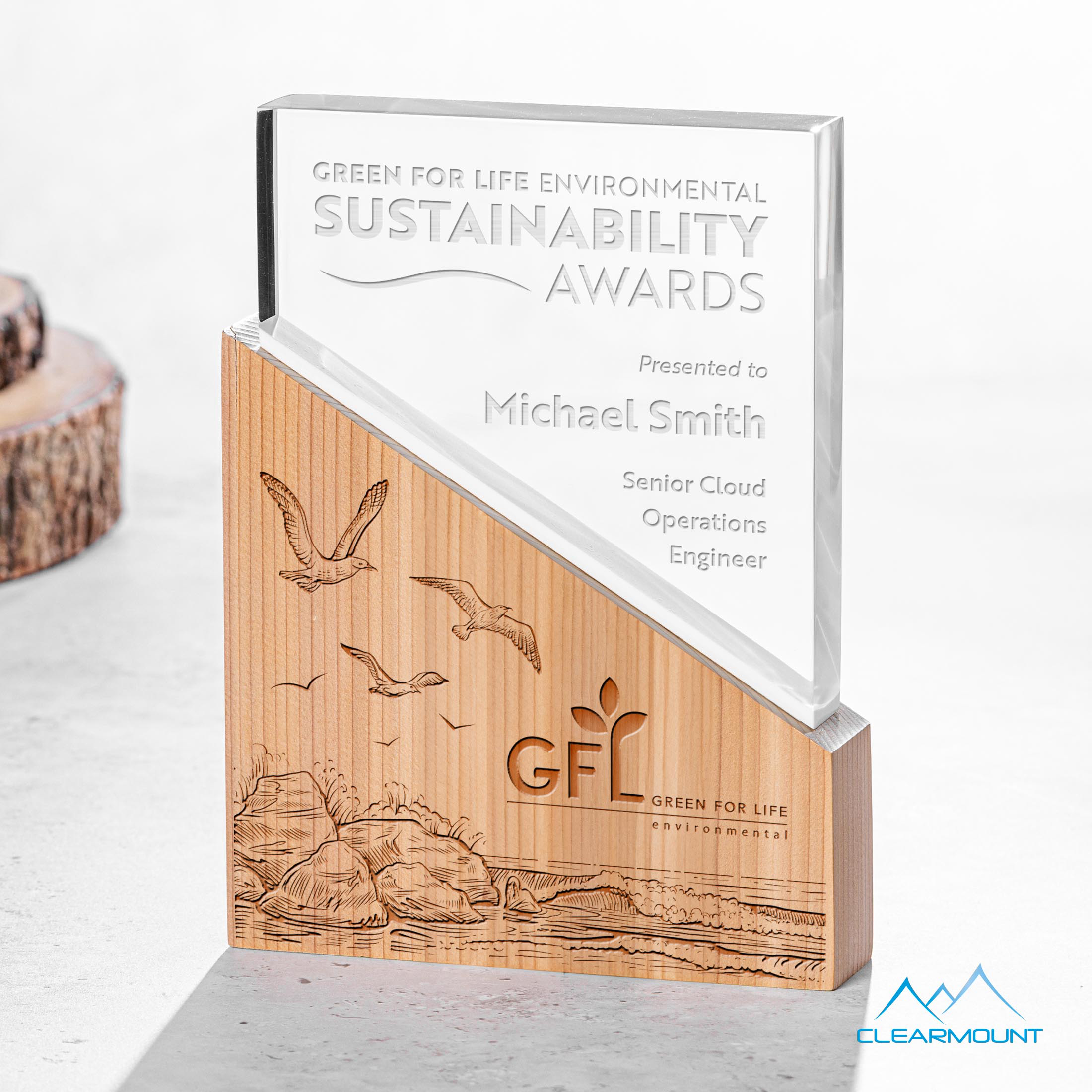 Laser Engraving, 6" x 8" x 1.5"