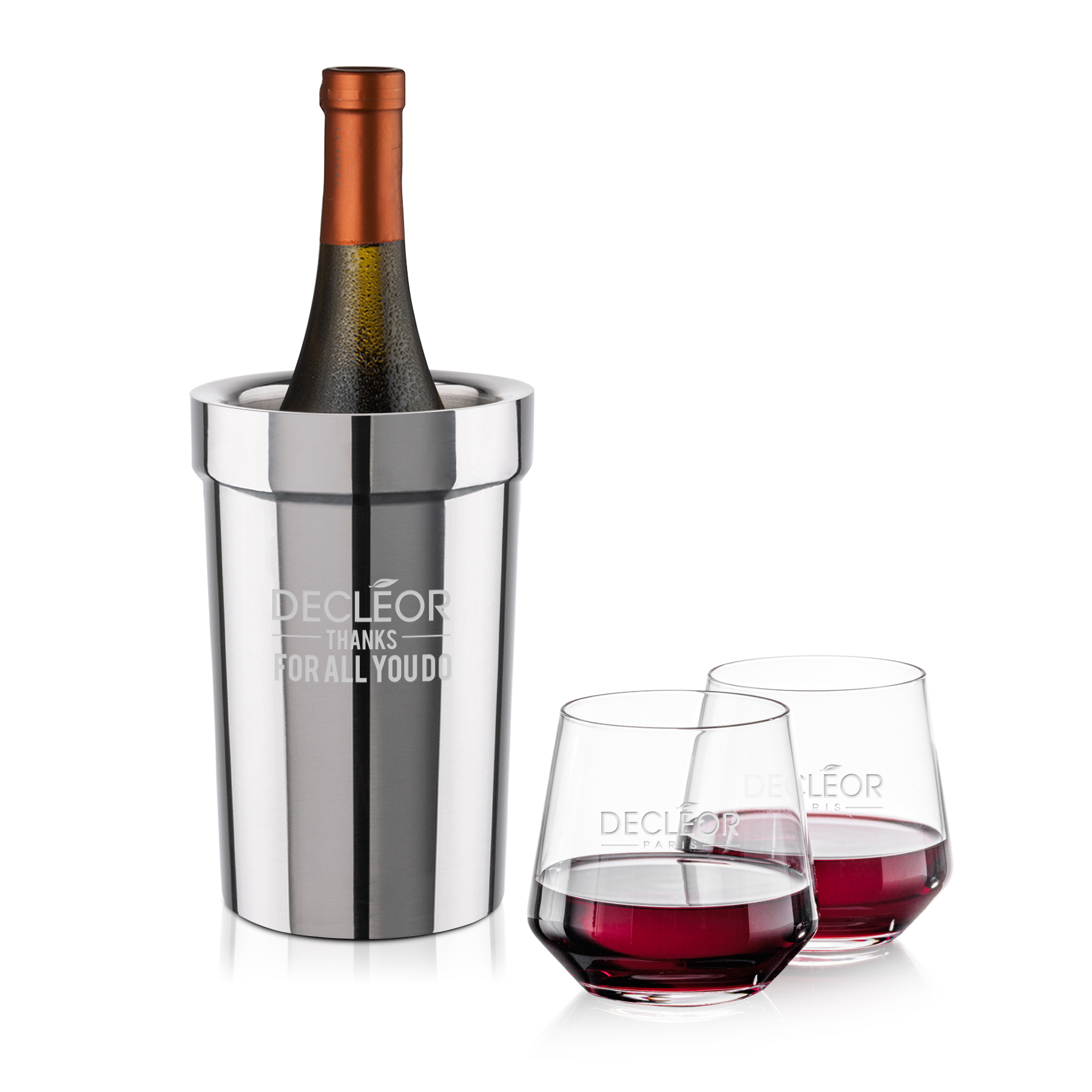 Wine Cooler Stemless Set, Tucson Set, Set of 3