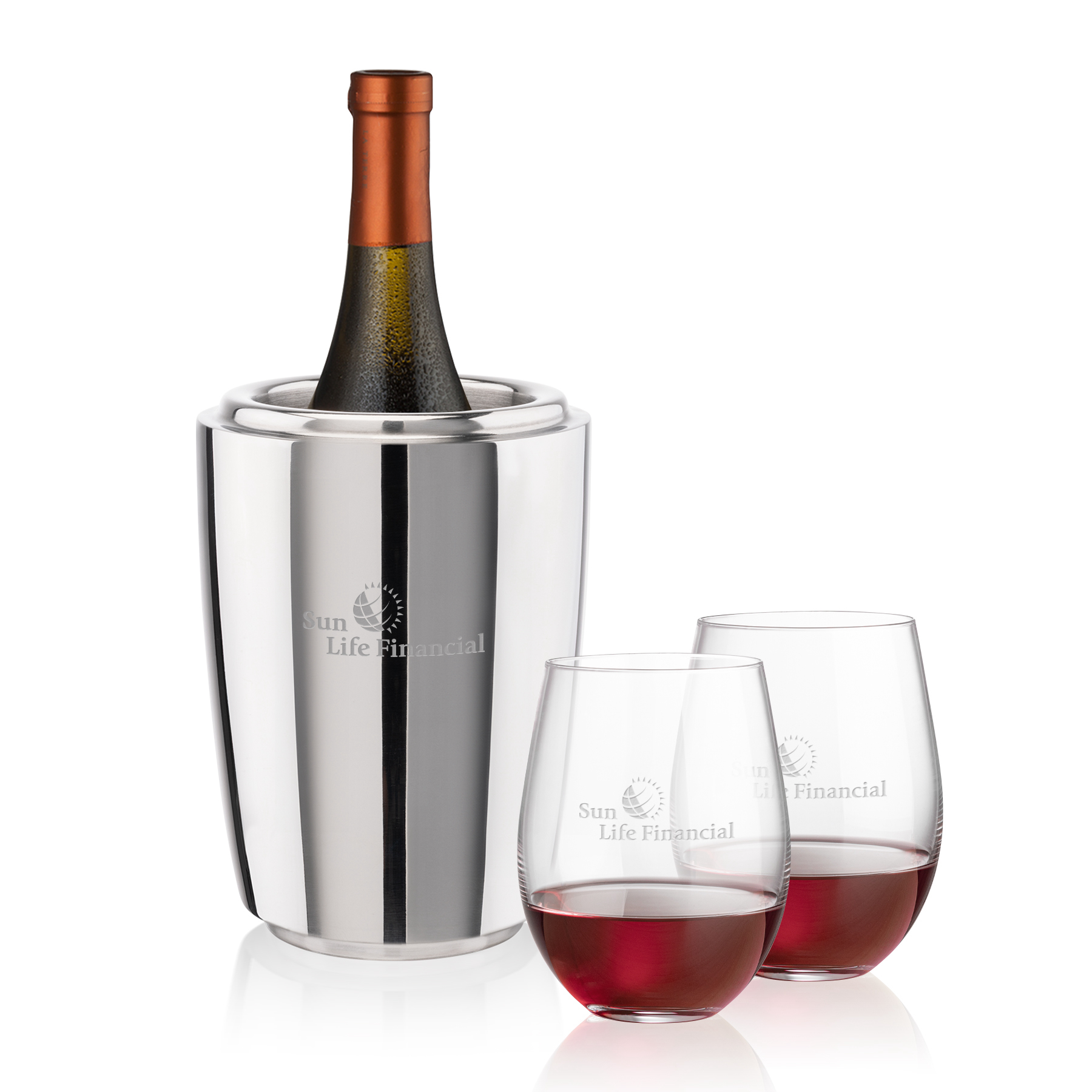 Wine Cooler Stemless Set, Redmond Set