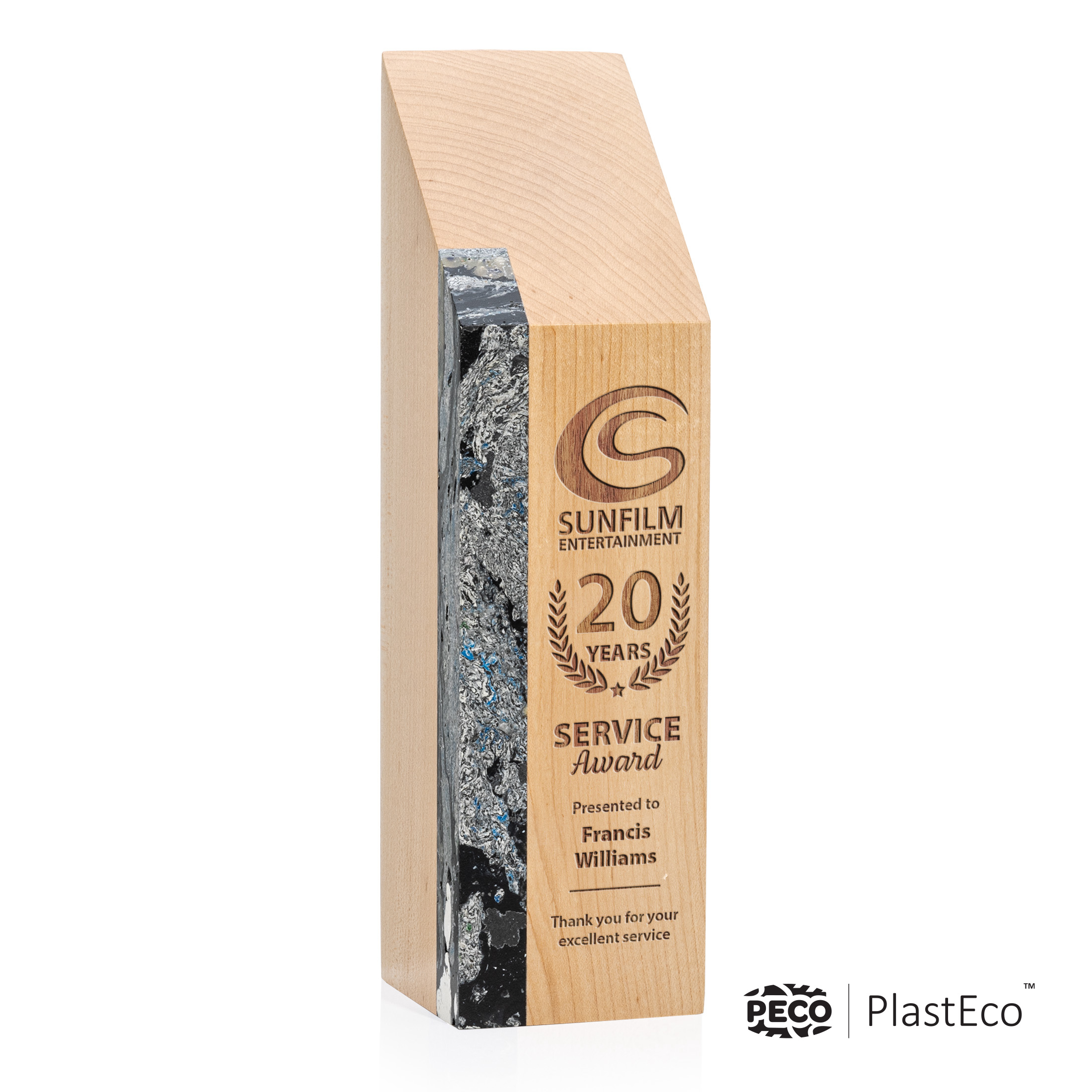 Laser Engraving, Charcoal, 2.75" x 10" x 2.75"