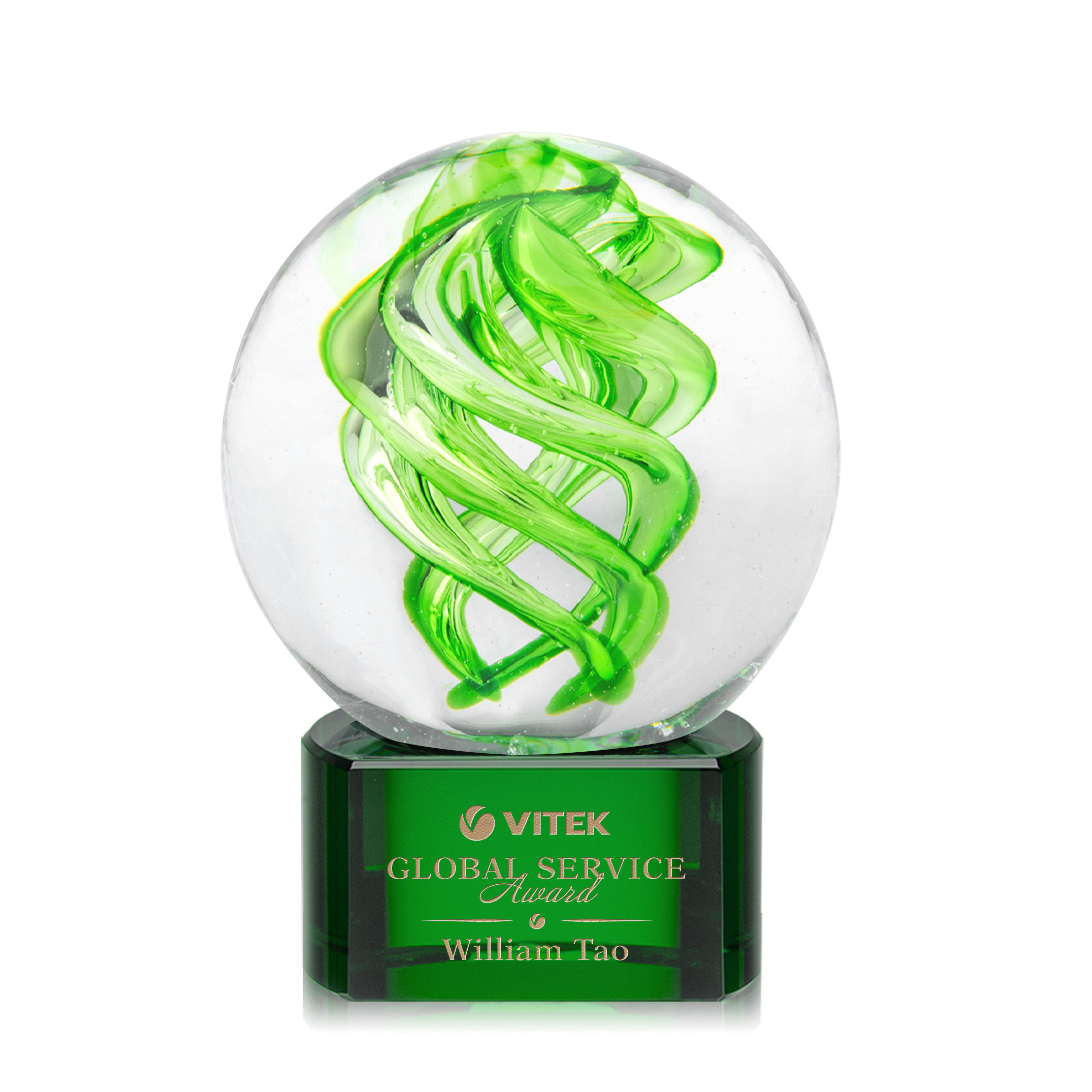 Paragon, Green, 4" x 5.5" x 4"