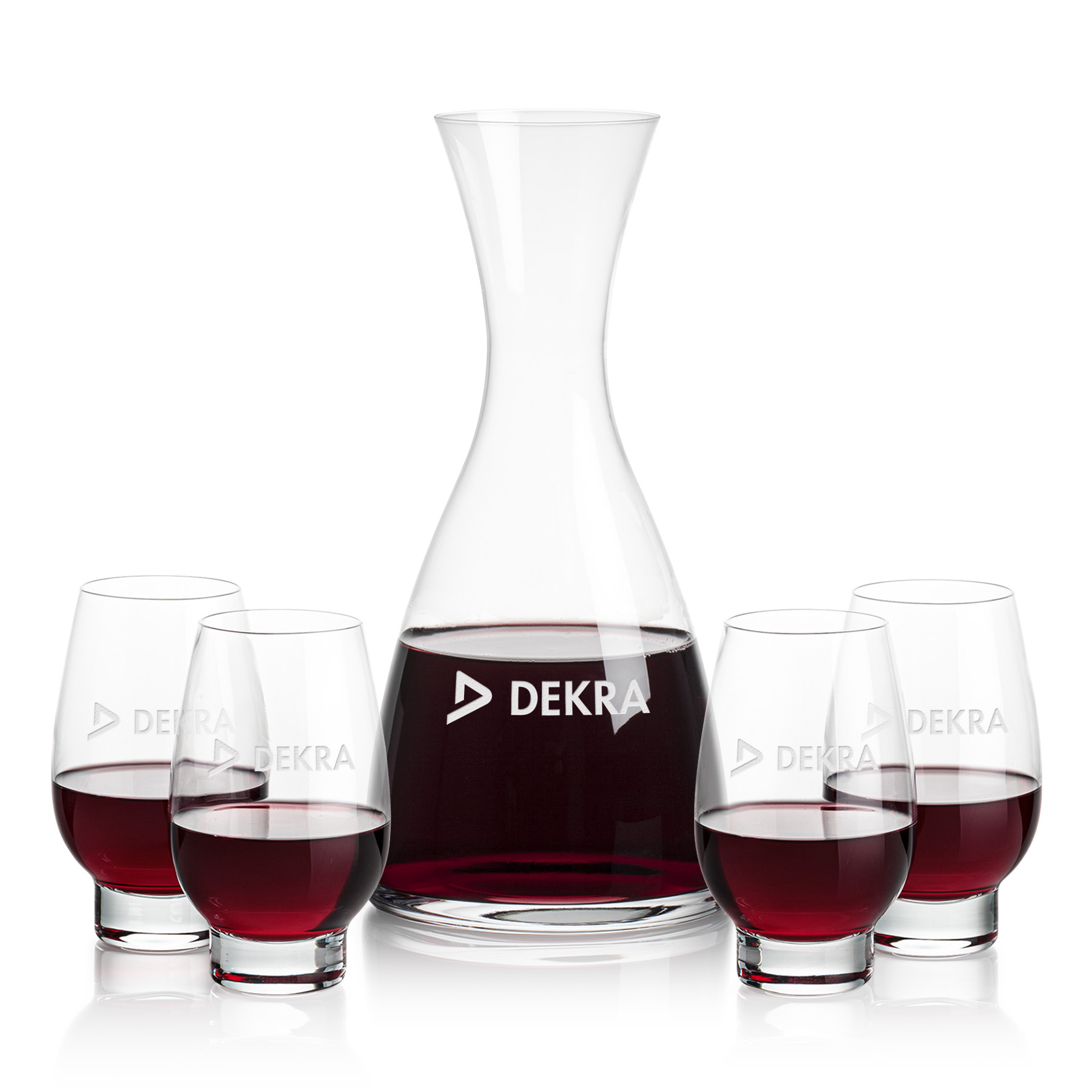 Carafe Stemless Set, Glenarden Wine Set, Carafe & 4 Stemless
