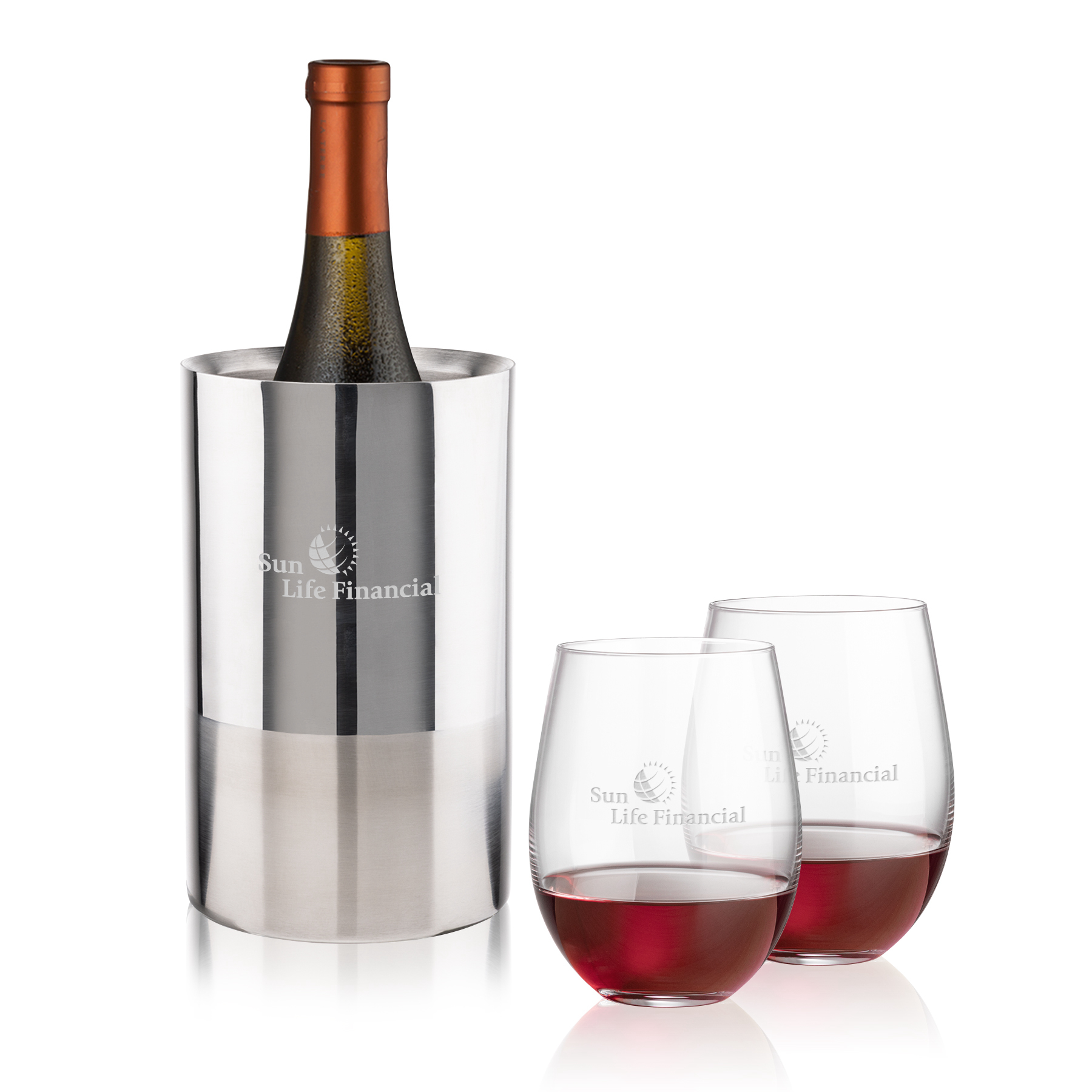 Wine Cooler Stemless Set, Redmond Set, Set of 3